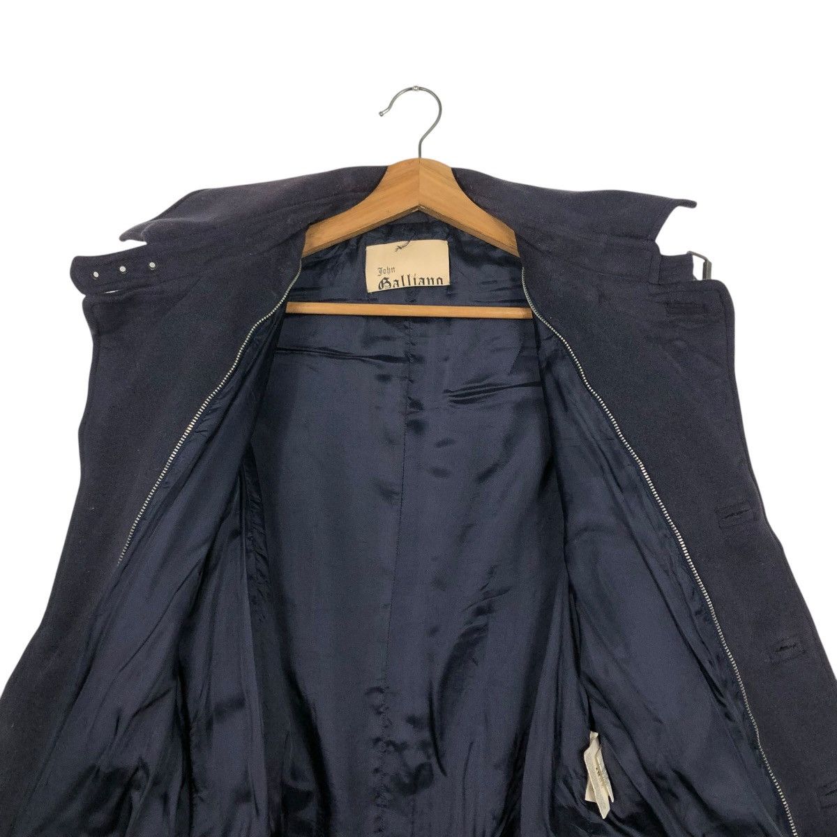 John Galliano 🔥BIKER JACKET DOUBLE COLLAR JOHN GALLIANO BIG LOGO BACK HIT Size US S / EU 44-46 / 1 - 16 Thumbnail