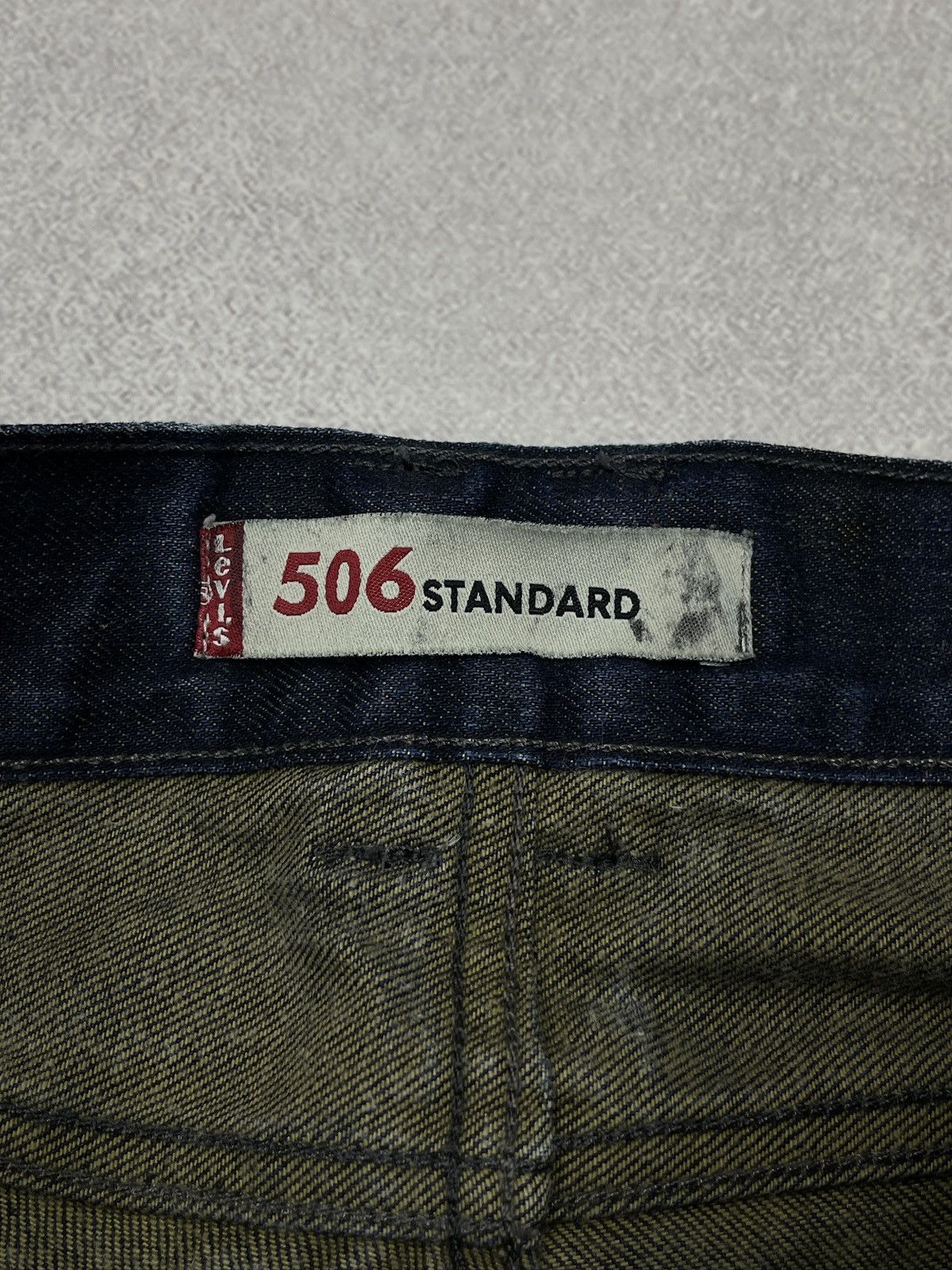 Levi's Levis 506 Standard Navy Denim Jeans with Flap Pockets Size US 31 - 13 Thumbnail