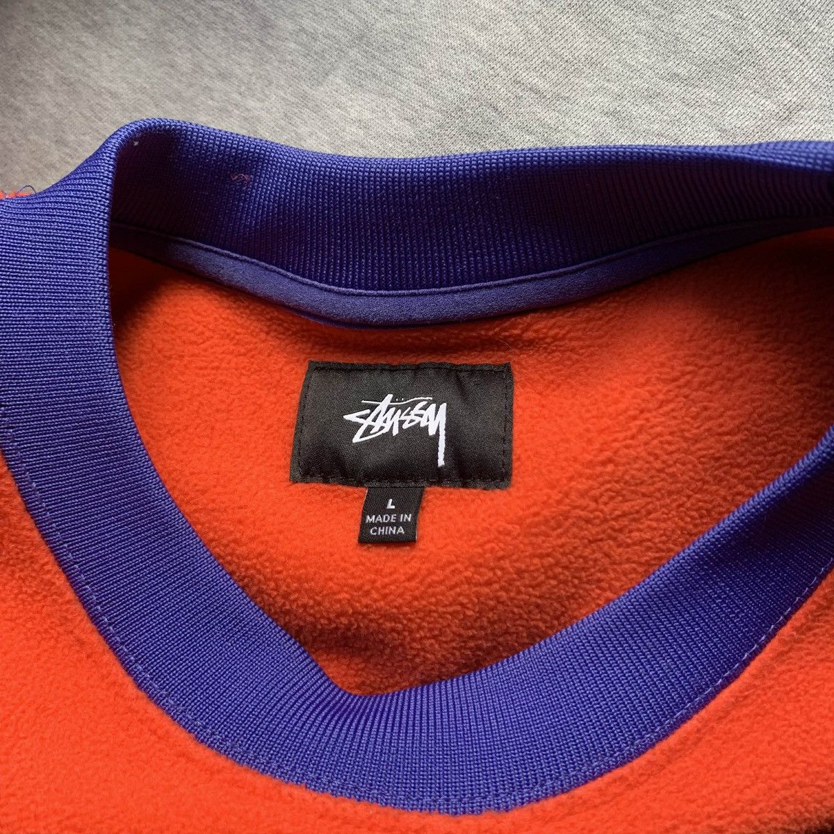 Stussy Vintage 80’s Stüssy Polar Fleece Crew Neck Sweatshirt Size US L / EU 52-54 / 3 - 3 Thumbnail