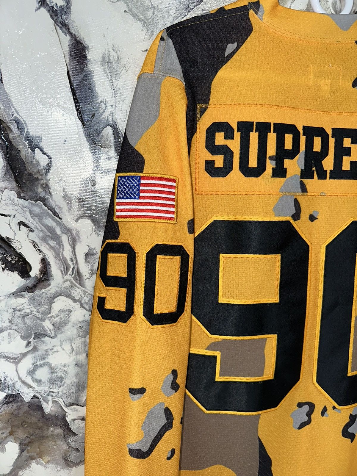 Supreme Supreme Jersey (yellow #90) Size US L / EU 52-54 / 3 - 2 Thumbnail