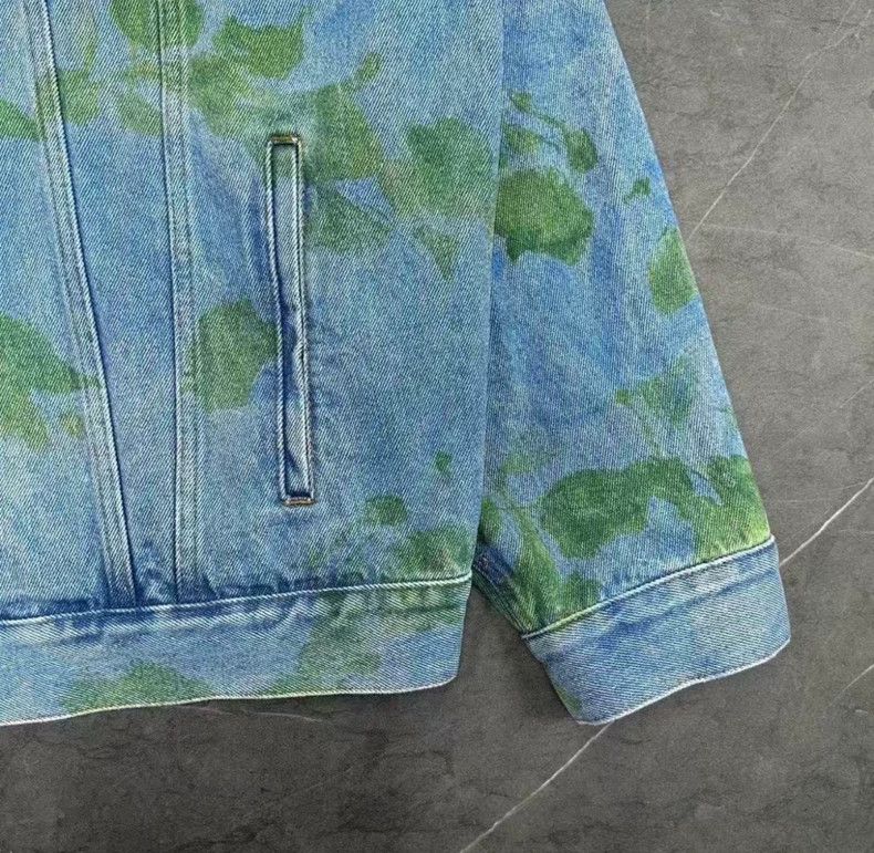 Balenciaga Balenciaga size 36 Moss print denim jacket Size US S / EU 44-46 / 1 - 4 Thumbnail