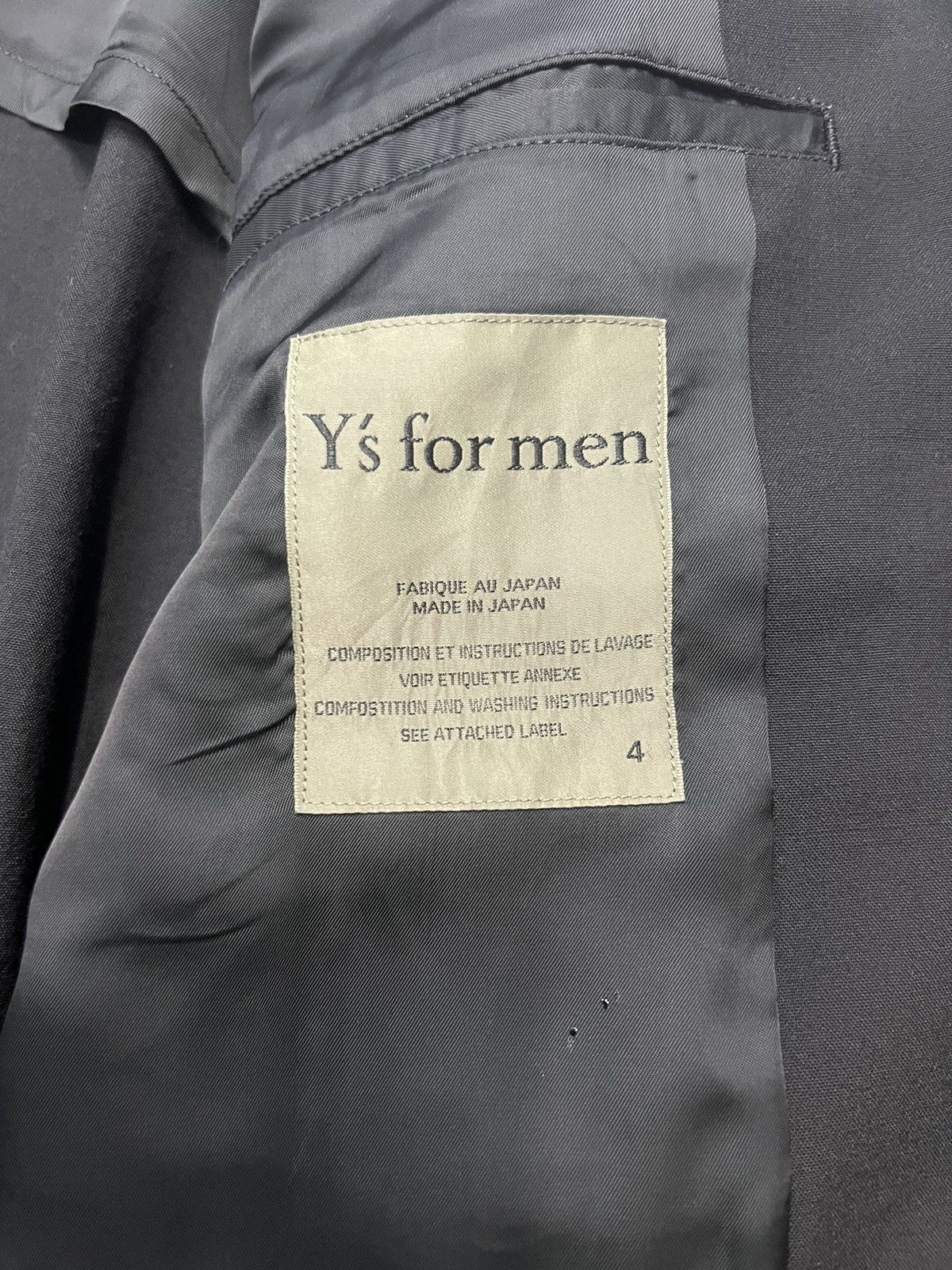 Yohji Yamamoto 🔥YOHJI YAMAMOTO BY Y'S FOR MEN CARE LABEL JACKET Size US L / EU 52-54 / 3 - 10 Thumbnail