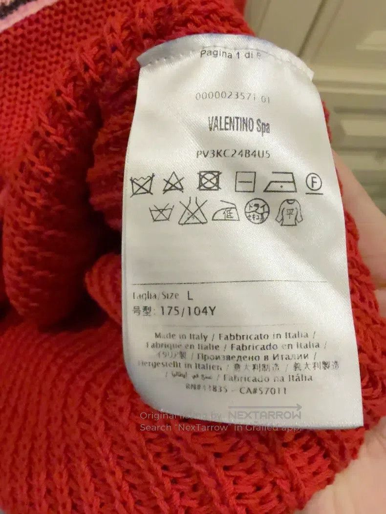 Valentino Valentino Reworked beaded knitted sweater Size US L / EU 52-54 / 3 - 3 Thumbnail
