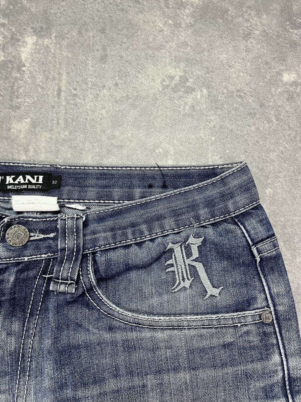 Karl Kani Karl Kani Big Logo Printed Baggy Denim Shorts Jorts 32 Size US 30 / EU 46 - 6 Thumbnail
