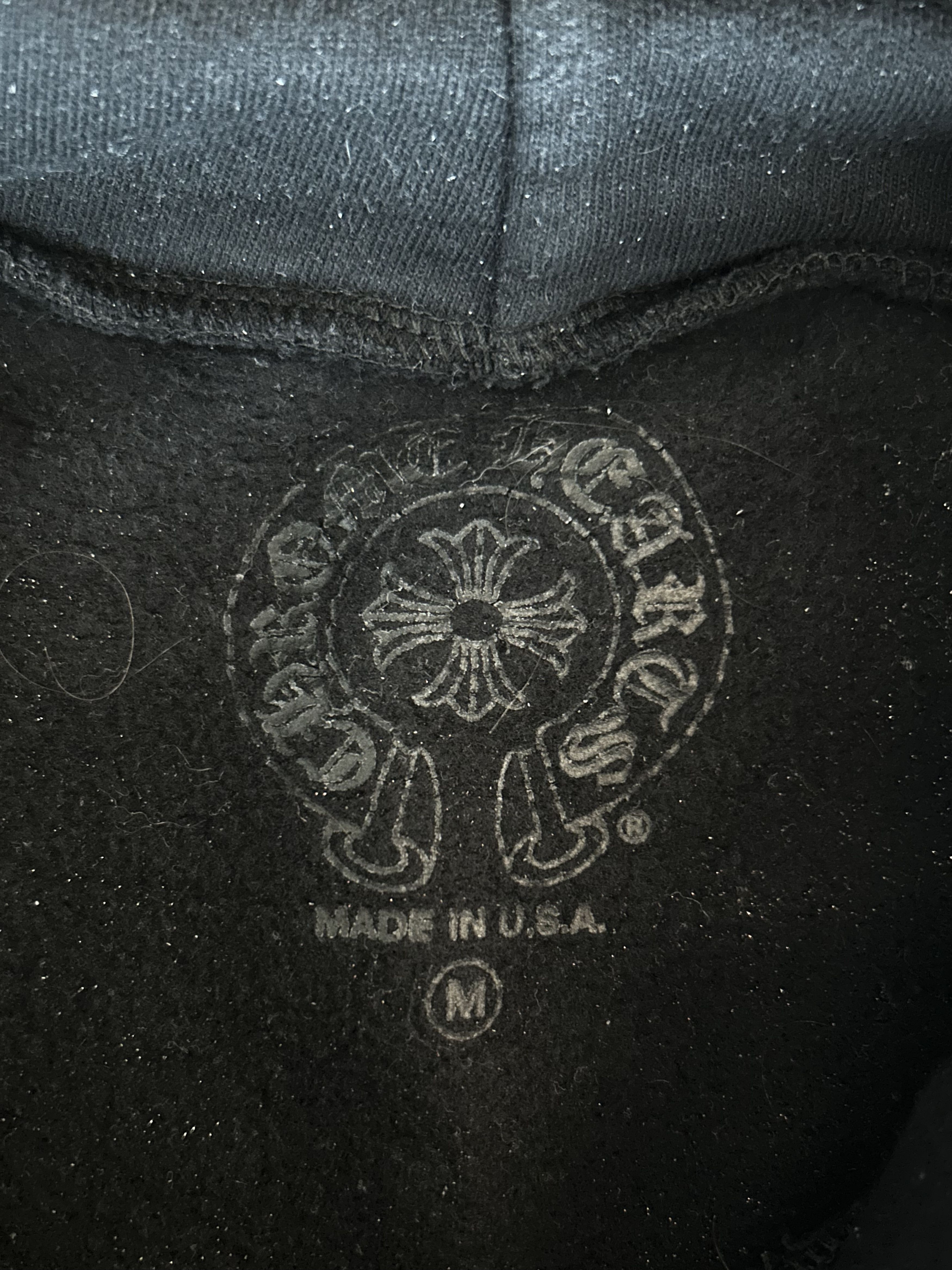 Chrome Hearts Chrome Hearts Black & Silver Script Logo Hoodie Size US XL / EU 56 / 4 - 3 Thumbnail