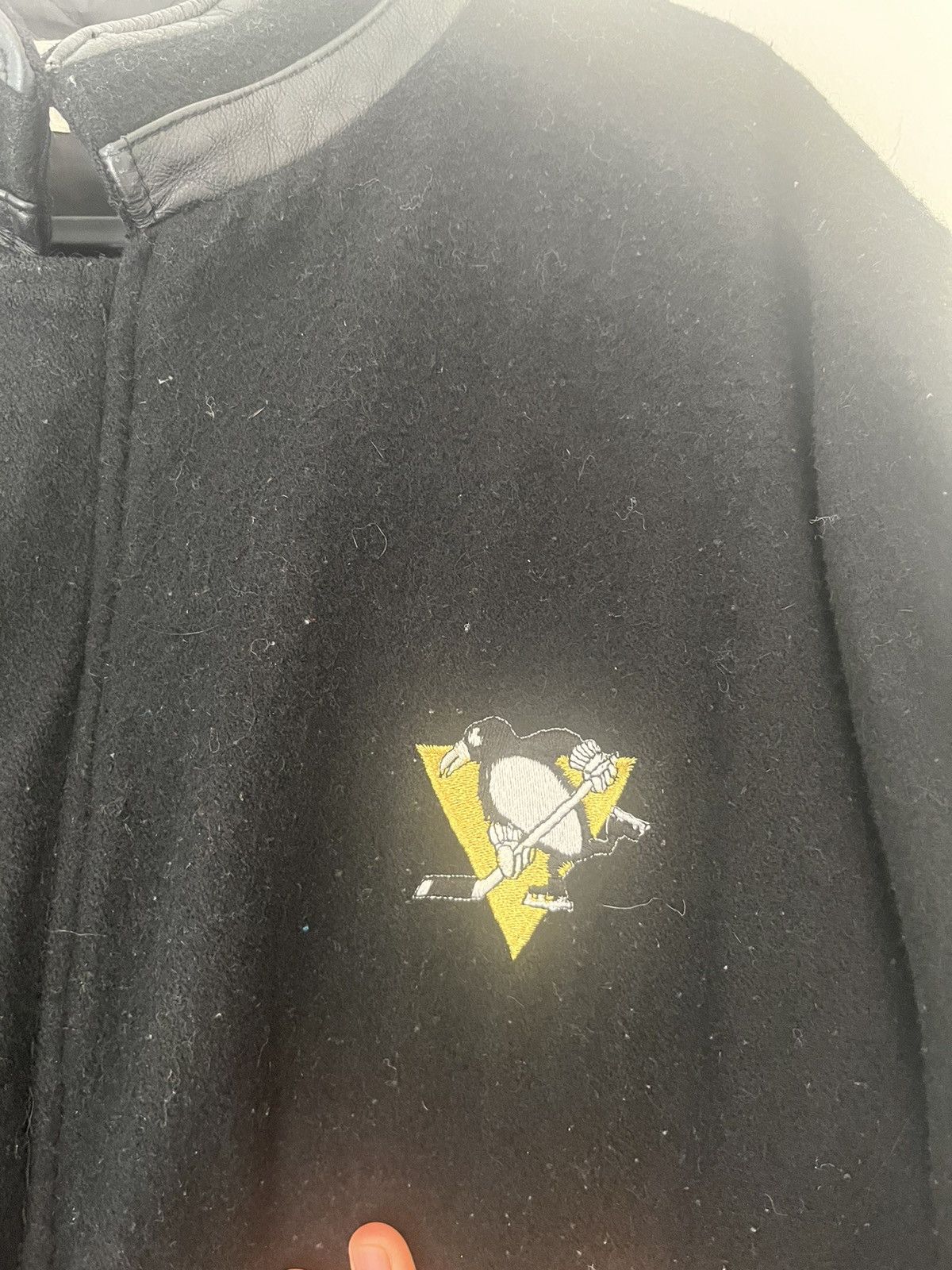 NHL × Vintage Penguins Vintage Varsity Jacket Size US XL / EU 56 / 4 - 3 Thumbnail