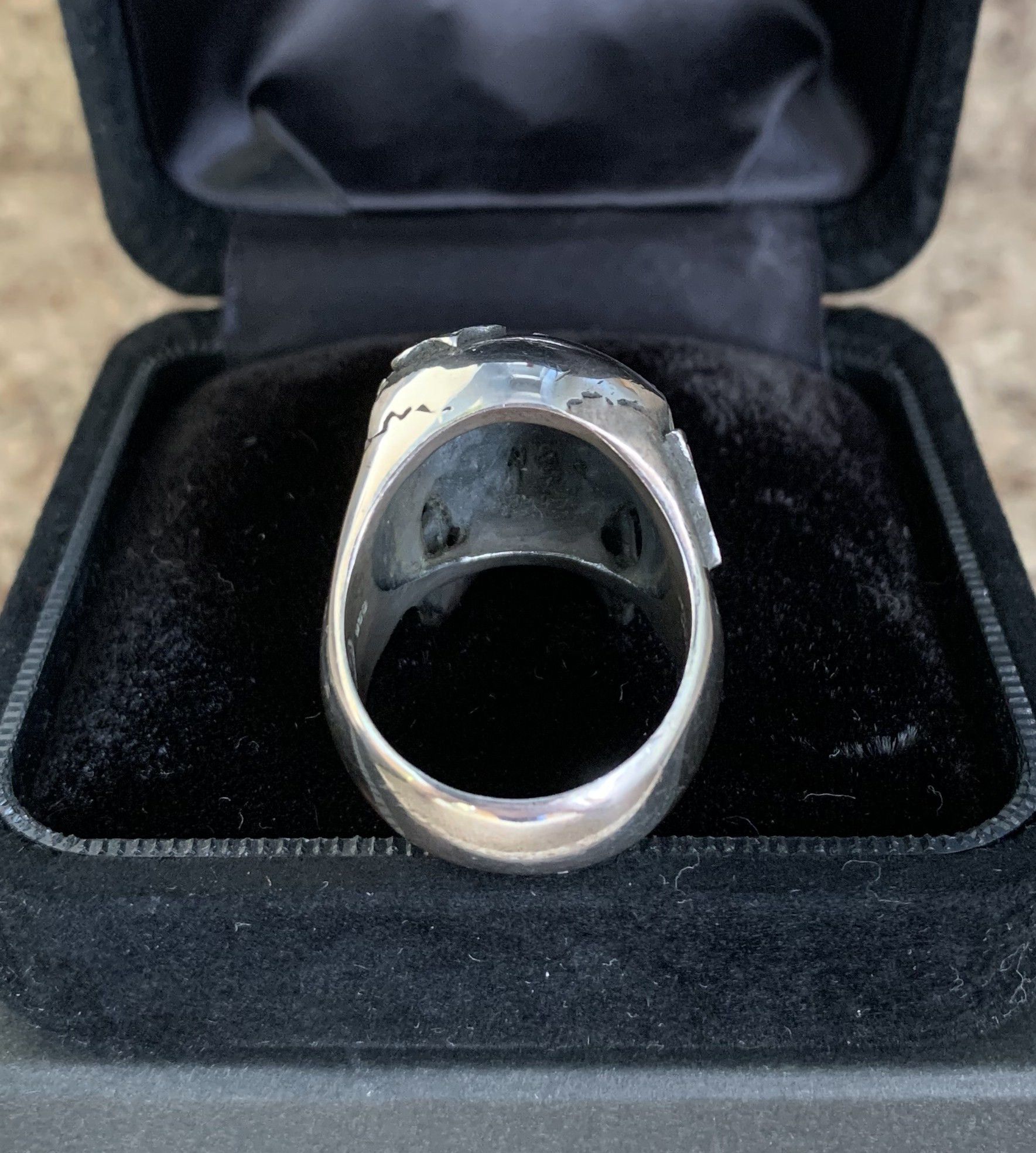 Number (N)ine SS05 "Nightcrawler" Bejeweled Silver Skull Ring w/ box Size ONE SIZE - 5 Thumbnail