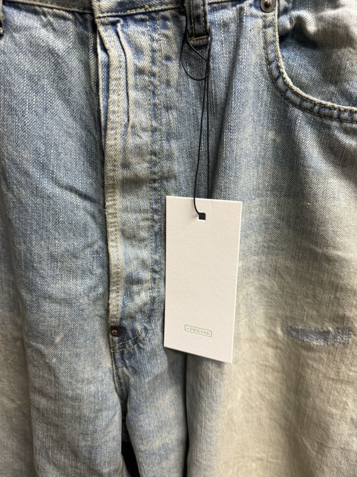 A.PRESSE a presse NO.37 bleach denim size 38 Size US 38 / EU 54 - 2 Thumbnail
