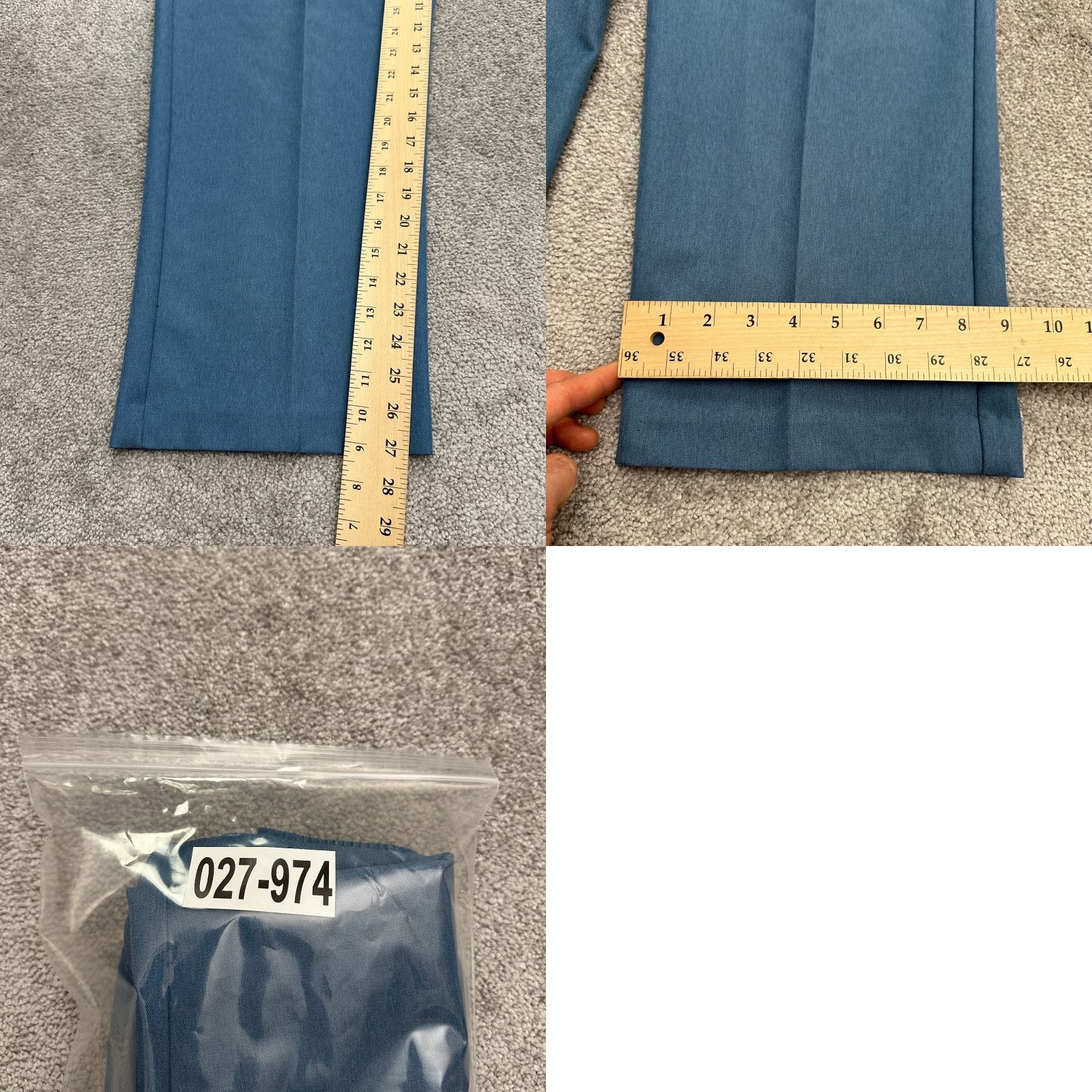 Vintage Alfred Dunner Straight Leg Pants Womens 14 Blue Elastic Waist Workwear 33x27 Size 36" / US 14 / IT 50 - 8 Thumbnail