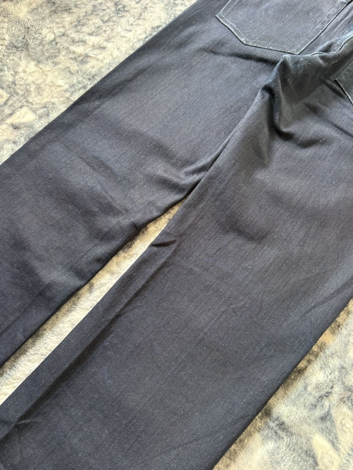 Acne Studios ACNE STUDIO Ace Navy Cash Indigo Wash Slim Stacked Jeans Size US 30 / EU 46 - 13 Thumbnail