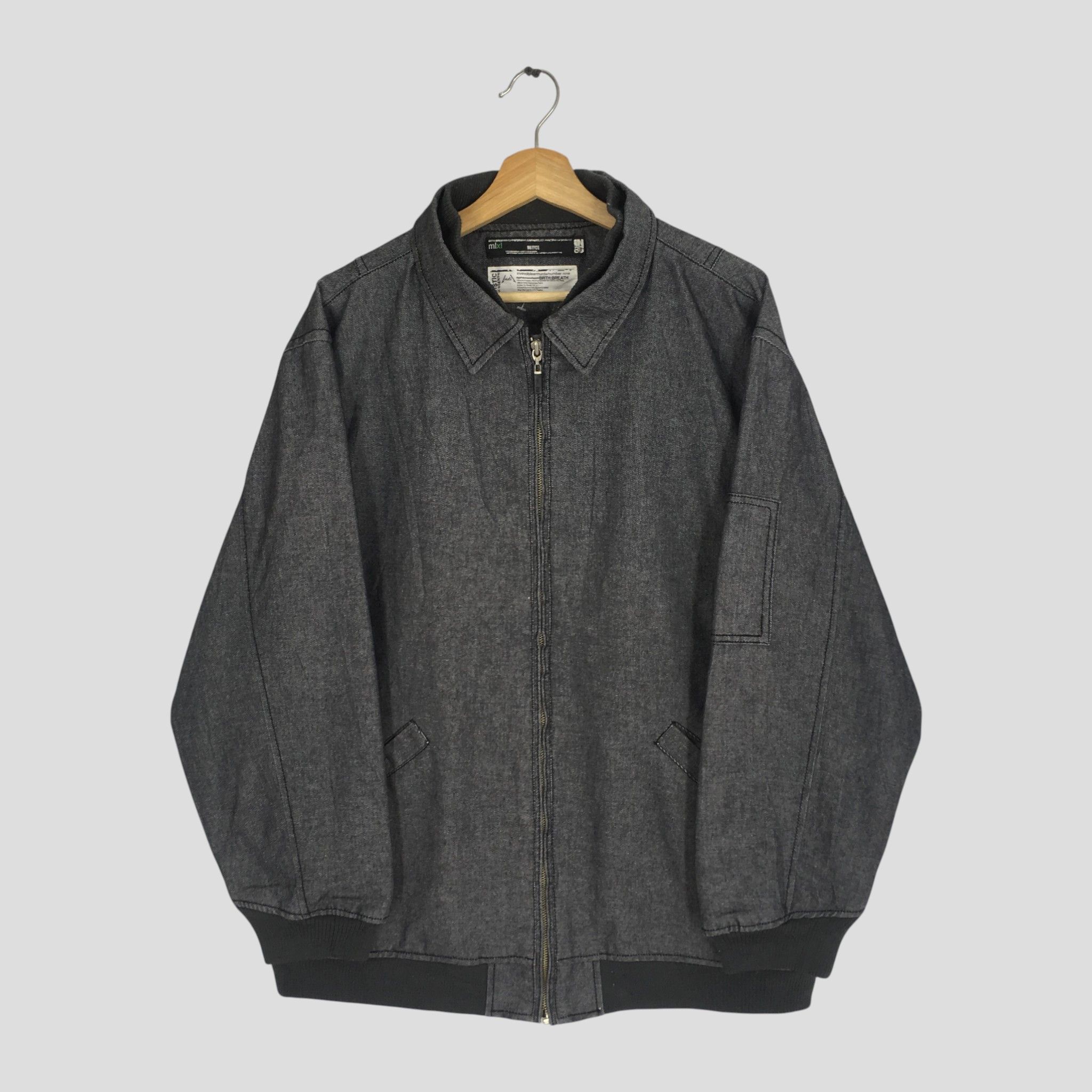 Number (N)ine Number (N)ine Japanese Black Denim Jeans Jacket Size US L / EU 52-54 / 3 - 1 Thumbnail