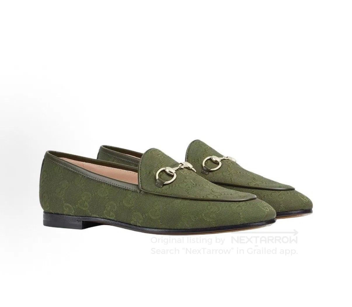 Gucci Gucci Horsebit Logo Green Loafers Women. Size US 6 / IT 36 - 2 Thumbnail