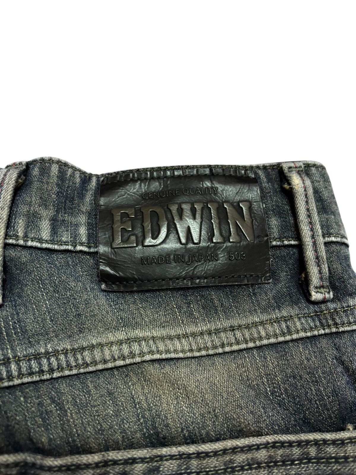 Edwin Vtg Edwin Japan 503 Distressed Jeans Size US 28 / EU 44 - 7 Thumbnail
