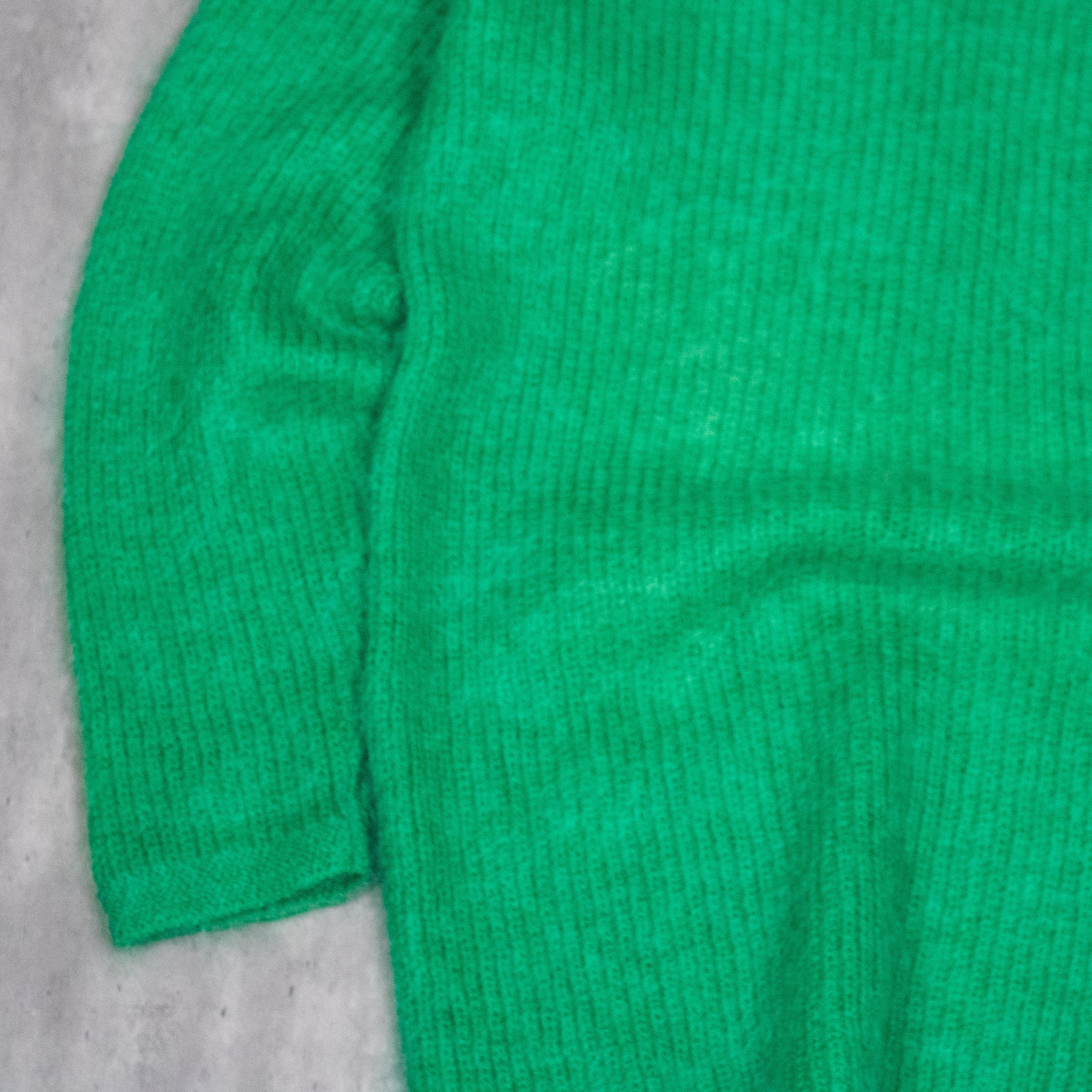 Japanese Brand Vintage VTG 1990's Alexon Kelly Green Mohair Shaggy Sweater Size US M / EU 48-50 / 2 - 8 Thumbnail