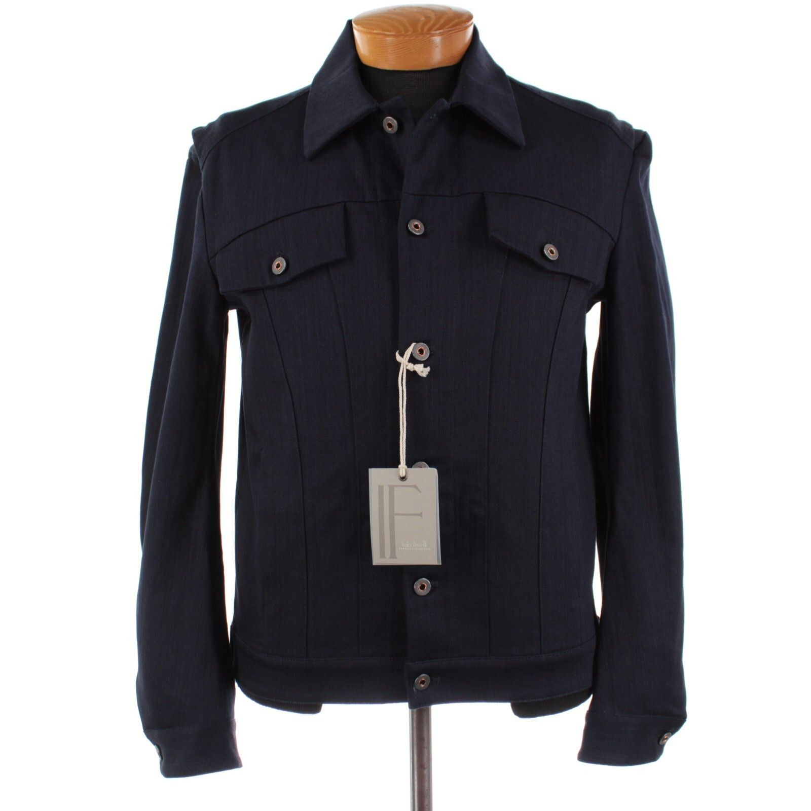 Other Italo Ferretti Jacket Size L US In Blue Cotton Blend Size US L / EU 52-54 / 3 - 1 Thumbnail