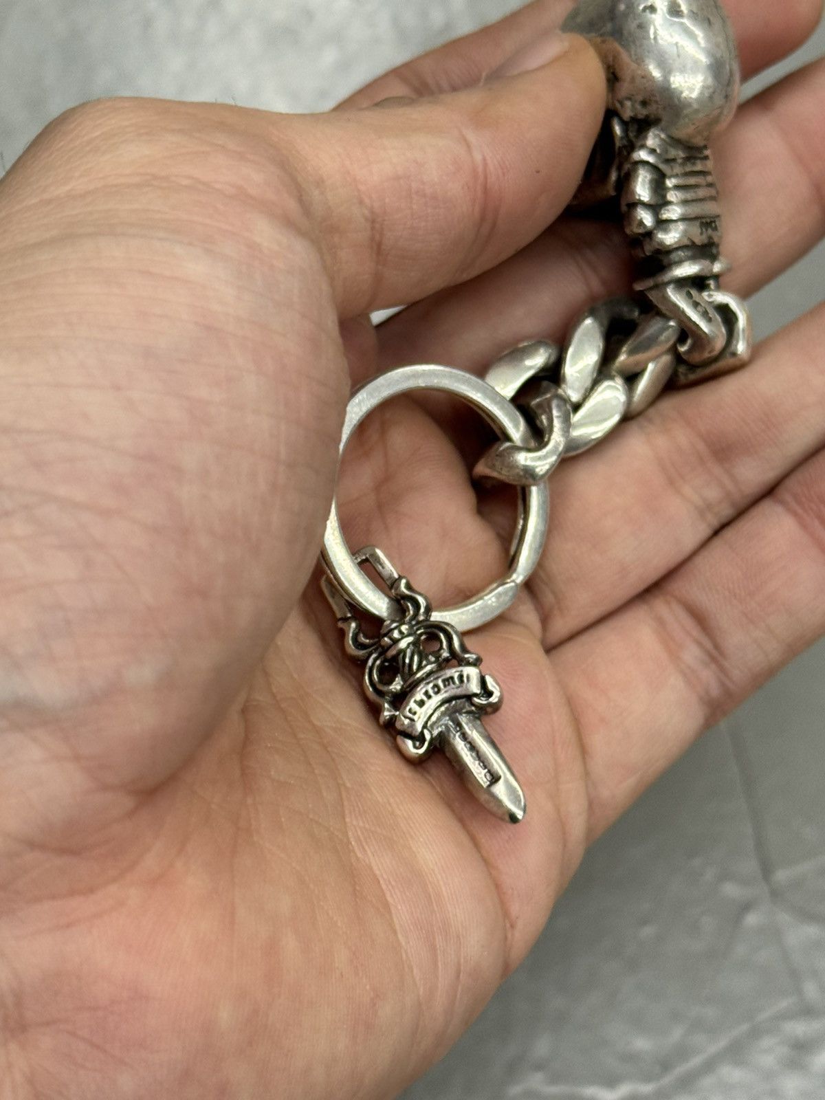 Chrome Hearts Chrome Hearts FoTi Big skull with 5dagger Keychain Size ONE SIZE - 5 Thumbnail