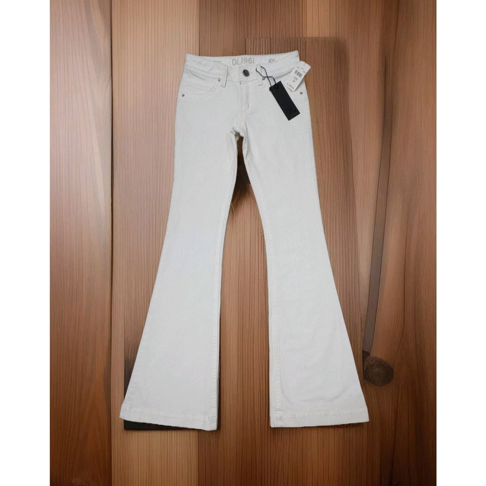 DL1961 DL1961 "Joy" 4 Way 360 High Rise Flare Jeans White Size 24 Size 24" / US 00 / IT 34 - 5 Thumbnail