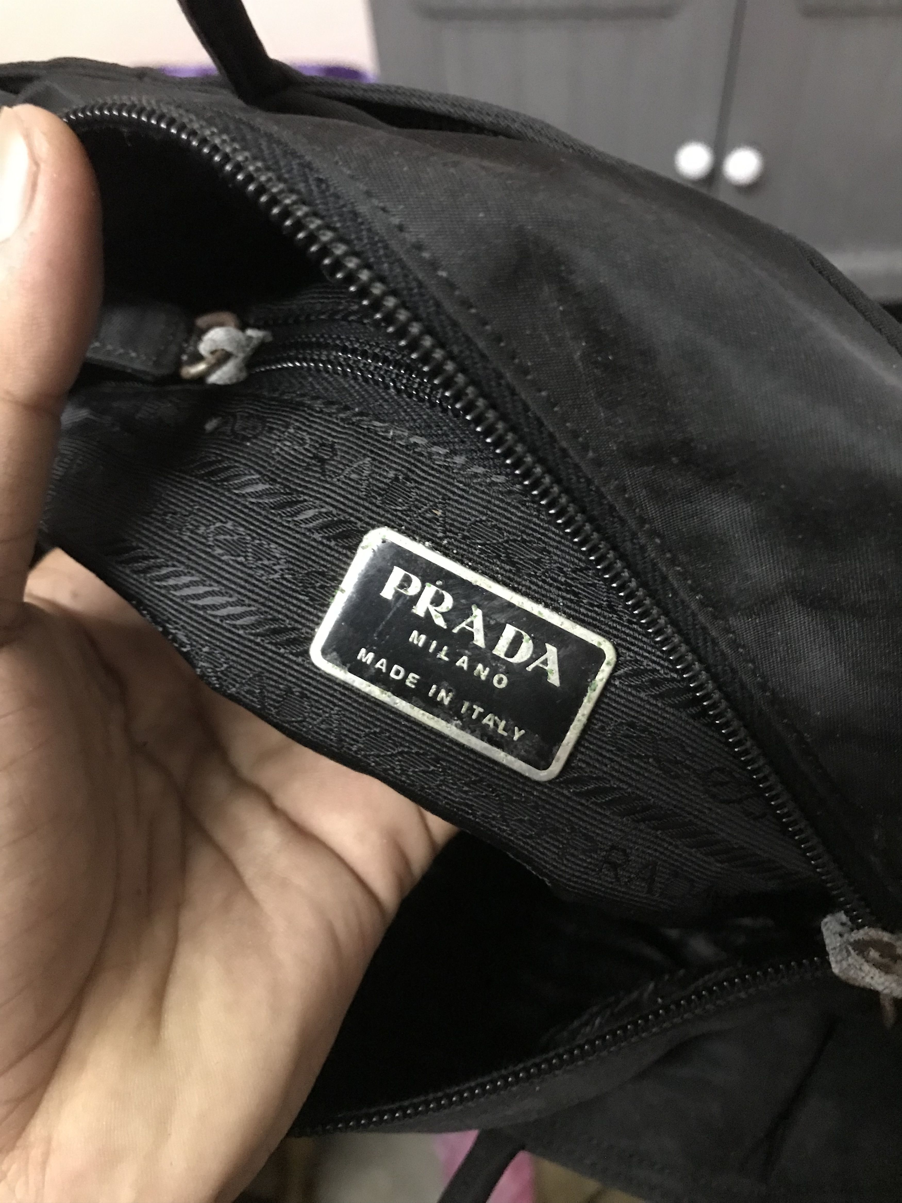 Prada Authentic Prada Black Tessuto Tote Bag Size ONE SIZE - 6 Thumbnail