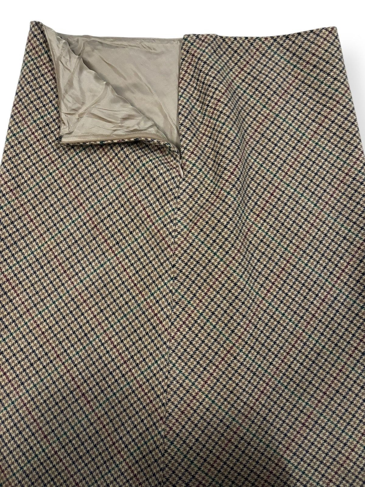 Ralph Lauren Vintage Ralph Lauren Houndstooth Pattern Wool Midi Skirt Size 30" / US 8 / IT 44 - 12 Thumbnail