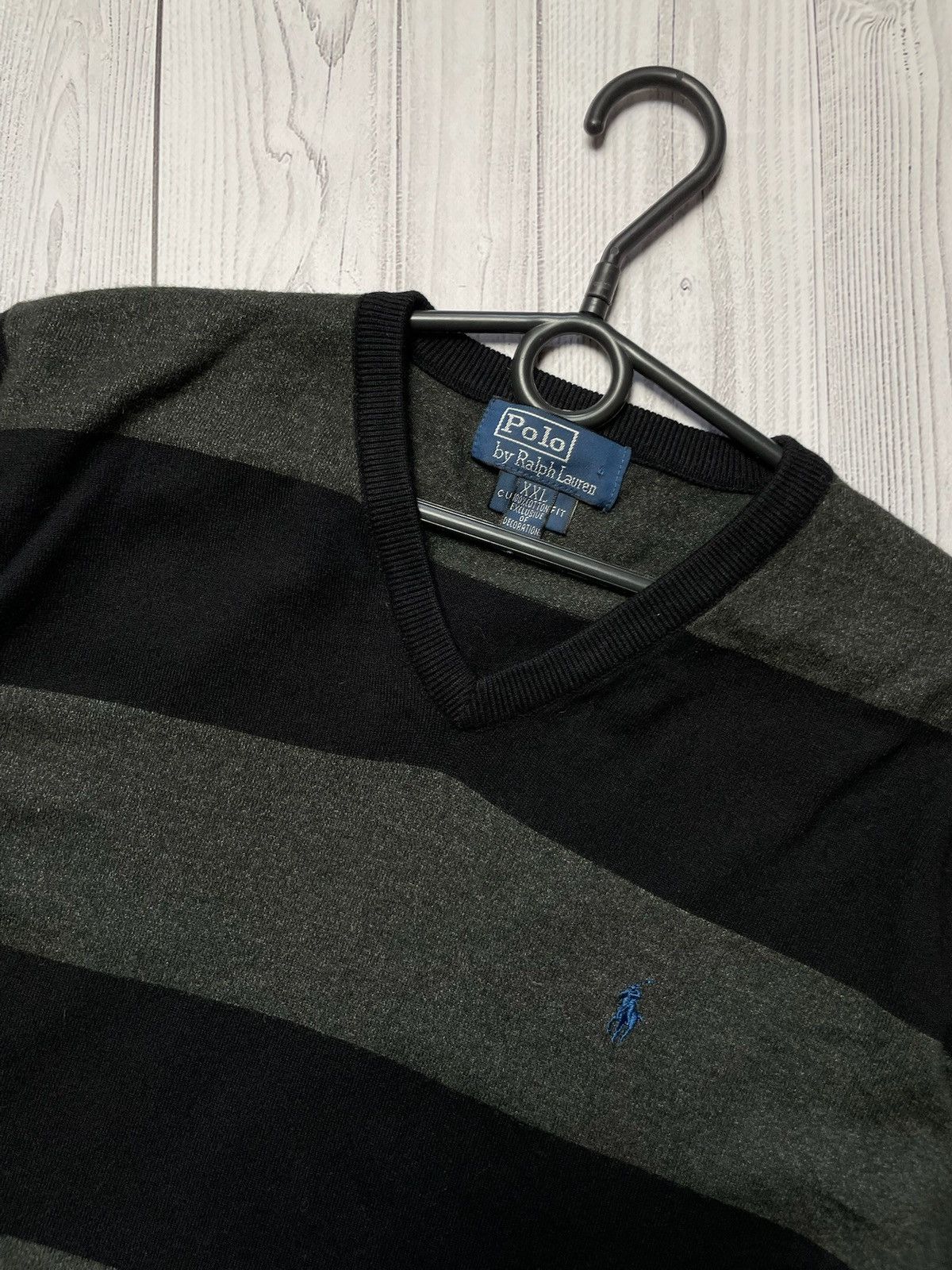 Polo Ralph Lauren × Vintage Vintage polo Ralph Lauren striped sweater size XL rare Size US XL / EU 56 / 4 - 2 Thumbnail