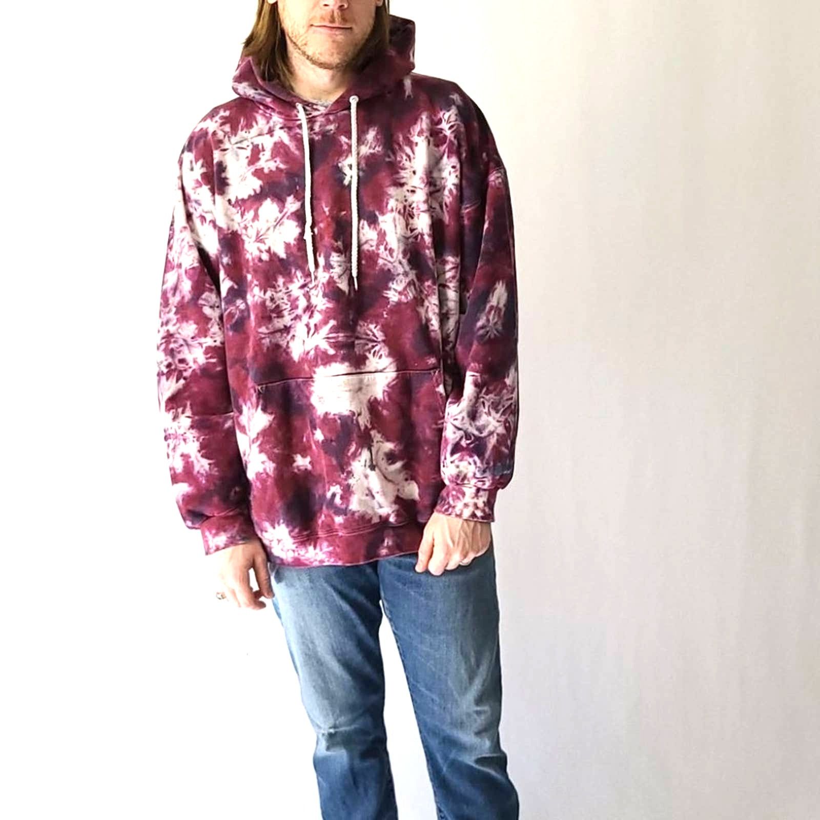 Hanes Oversized Bleached Hoodie tie dye Size XXL / US 16-18 / IT 52-54 - 1 Thumbnail