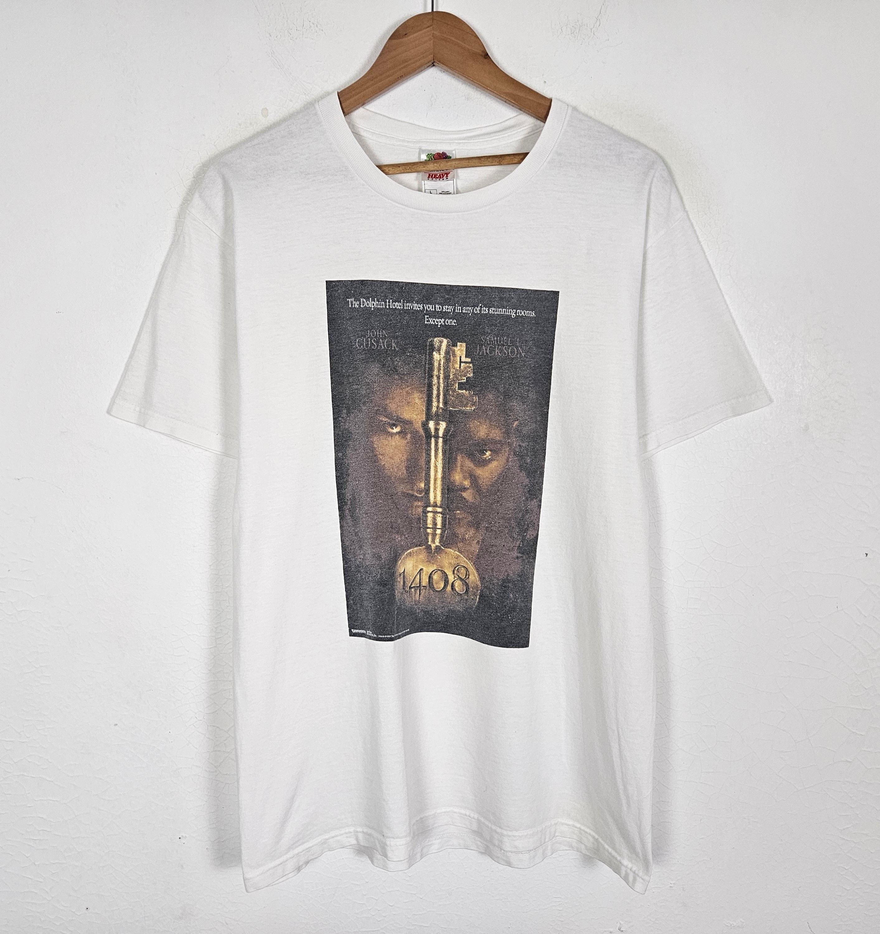 Fruit Of The Loom × Vintage Vintage 1408 Movie Promo Horror Samuel L Jackson Shirt Size US L / EU 52-54 / 3 - 2 Thumbnail