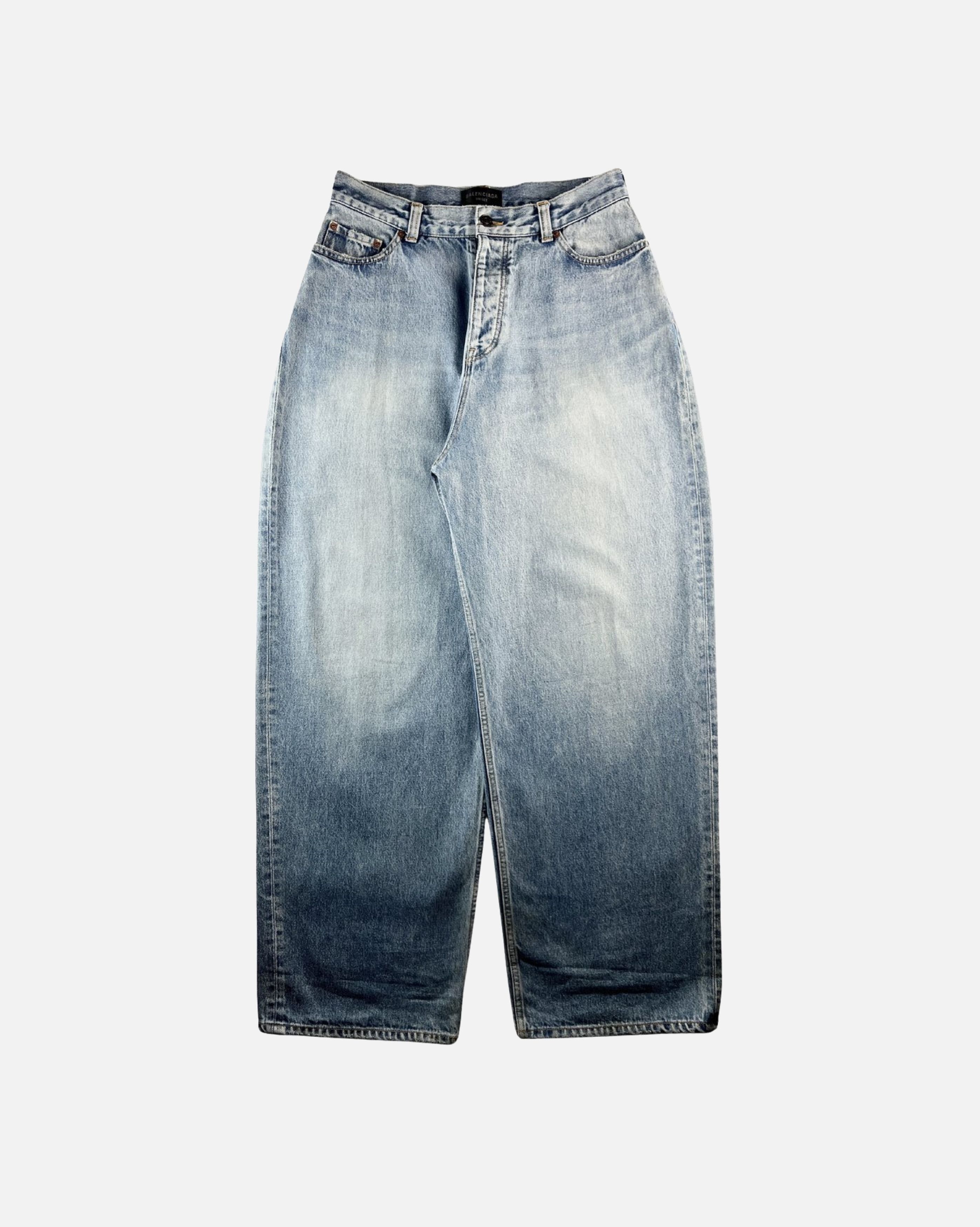 Balenciaga Balenciaga Blue Baggy Jeans Size US 30 / EU 46 - 1 Thumbnail