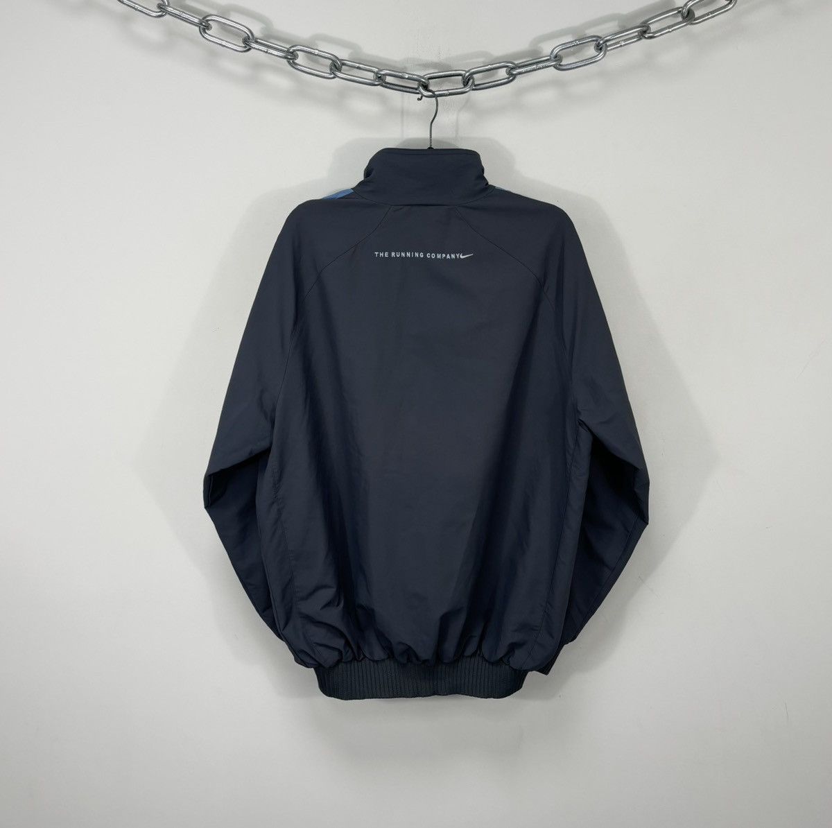 Nike Vintage Nike Y2K Retro Swoosh Gray Full Zip Track Jacket Size US XL / EU 56 / 4 - 3 Thumbnail