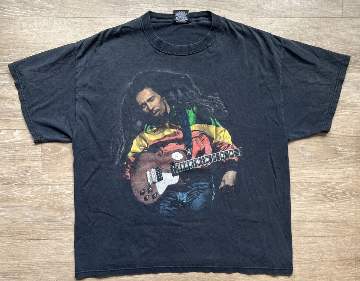 Bob Marley × Vintage × Zion Rootswear Vintage Bob Marley Fader Zion Tee Size US XL / EU 56 / 4 - 1 Thumbnail