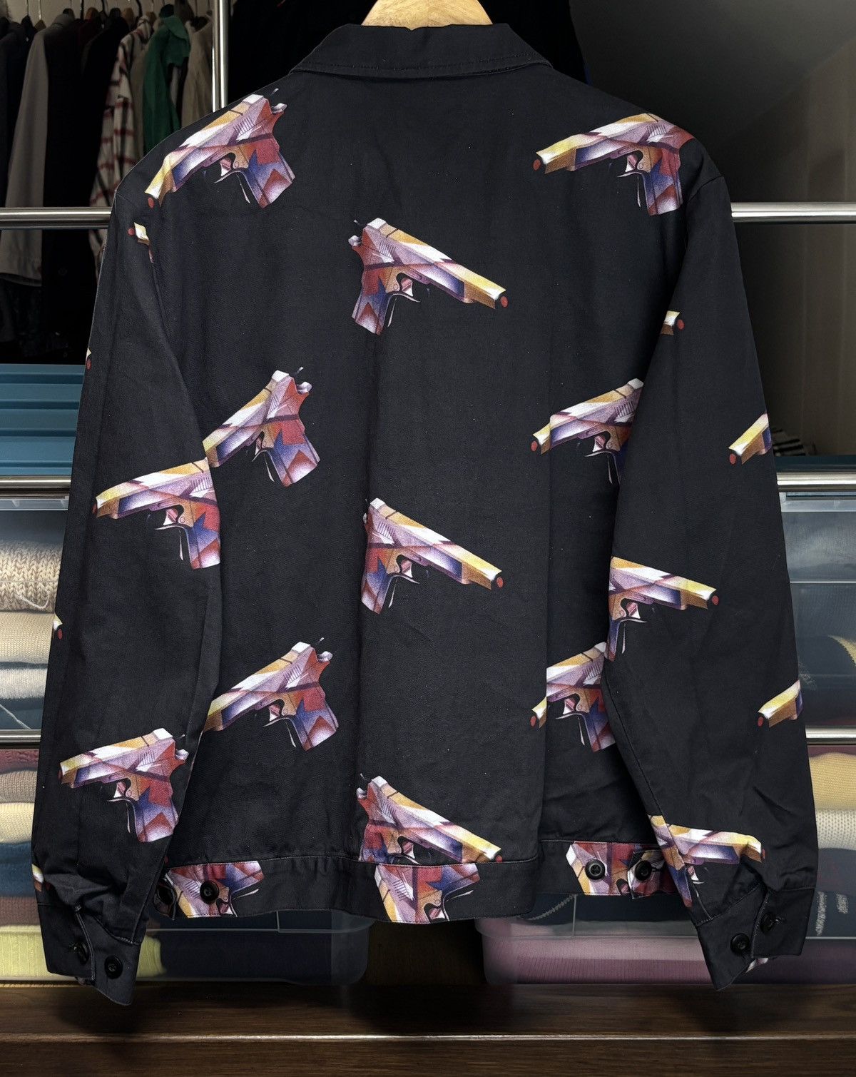 Supreme Supreme Alessandro Mendini Vintage Zip Work Jacket Gun Rare Size US XL / EU 56 / 4 - 4 Thumbnail