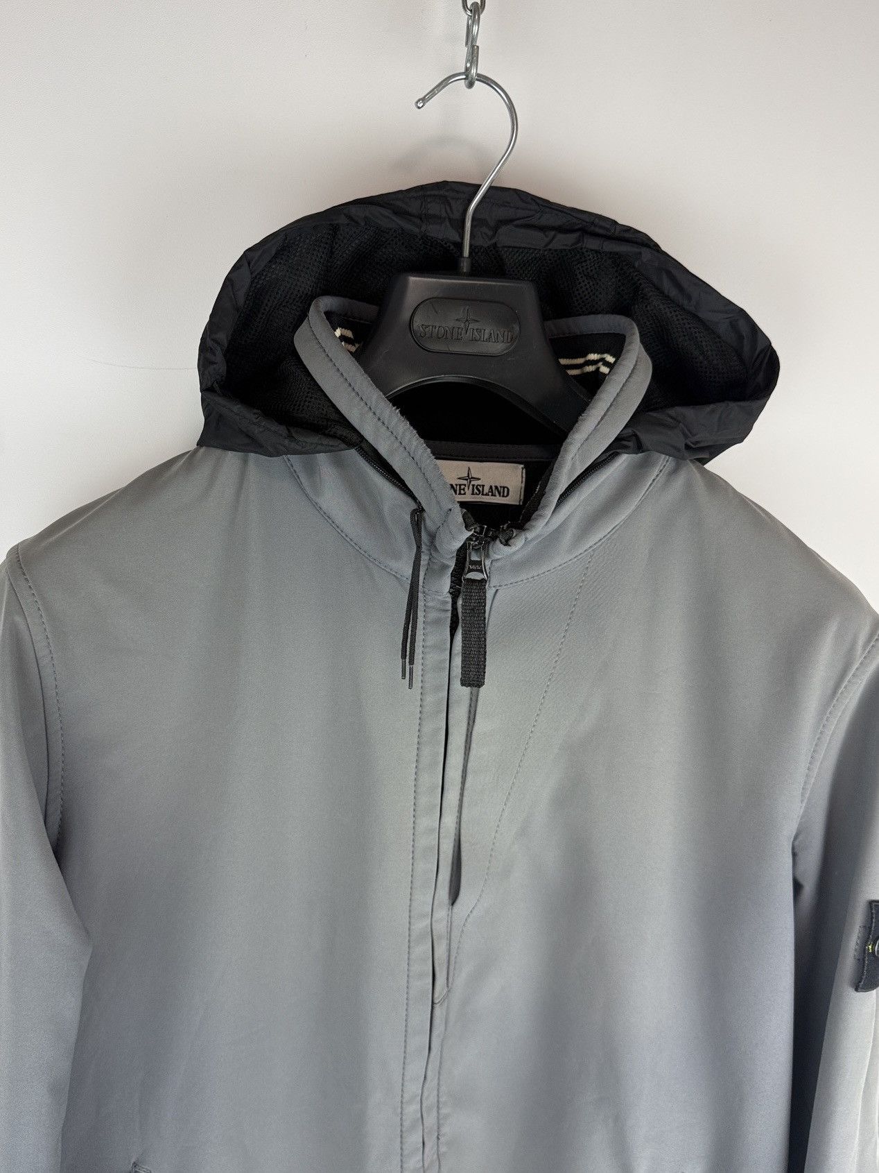 Stone Island Grey Stone Island Light Soft Shell-R Jacket Size US L / EU 52-54 / 3 - 4 Thumbnail