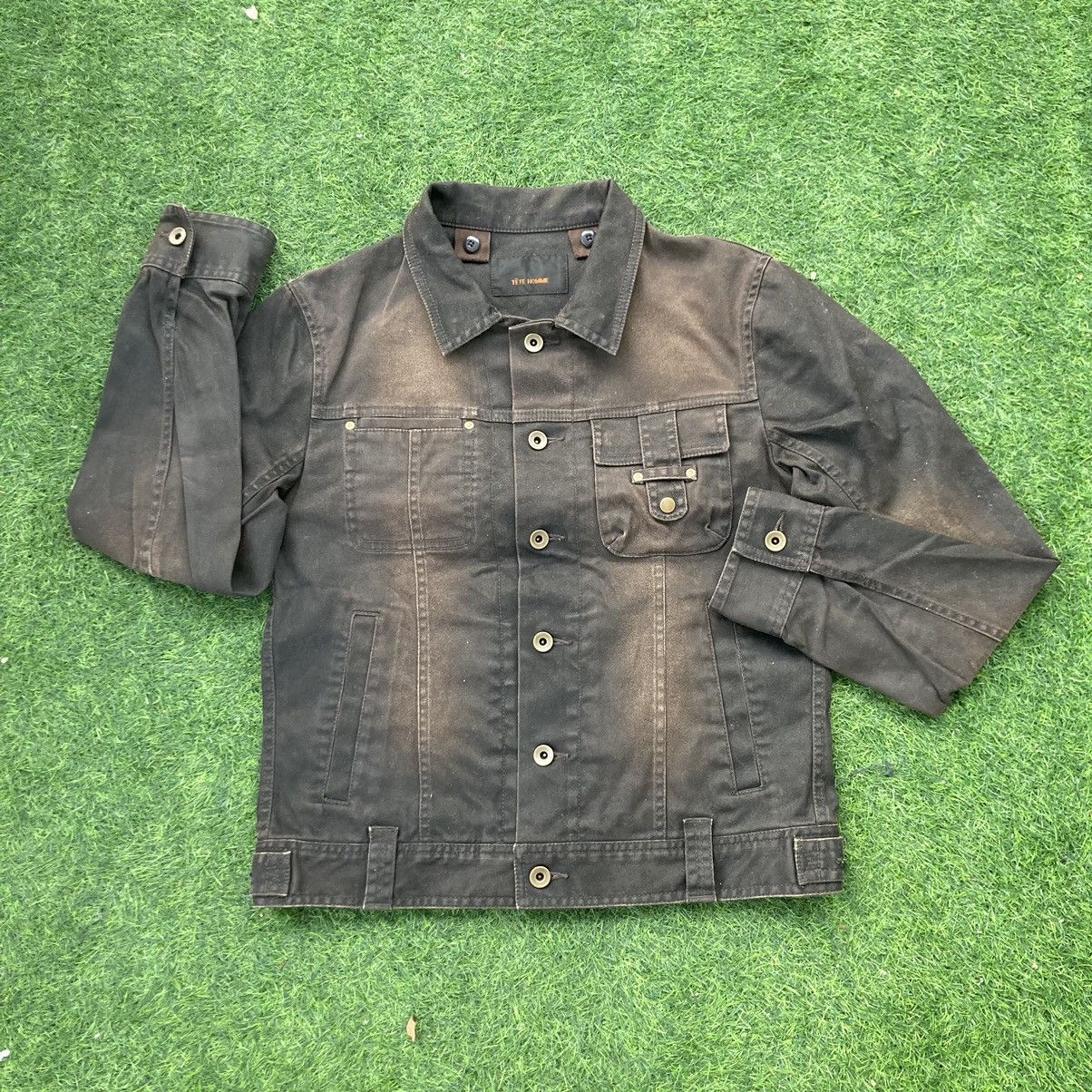 Issey Miyake × Tete Homme ISSEY MIYAKE TETE HOMME TRUCKER JACKET Size US M / EU 48-50 / 2 - 2 Thumbnail