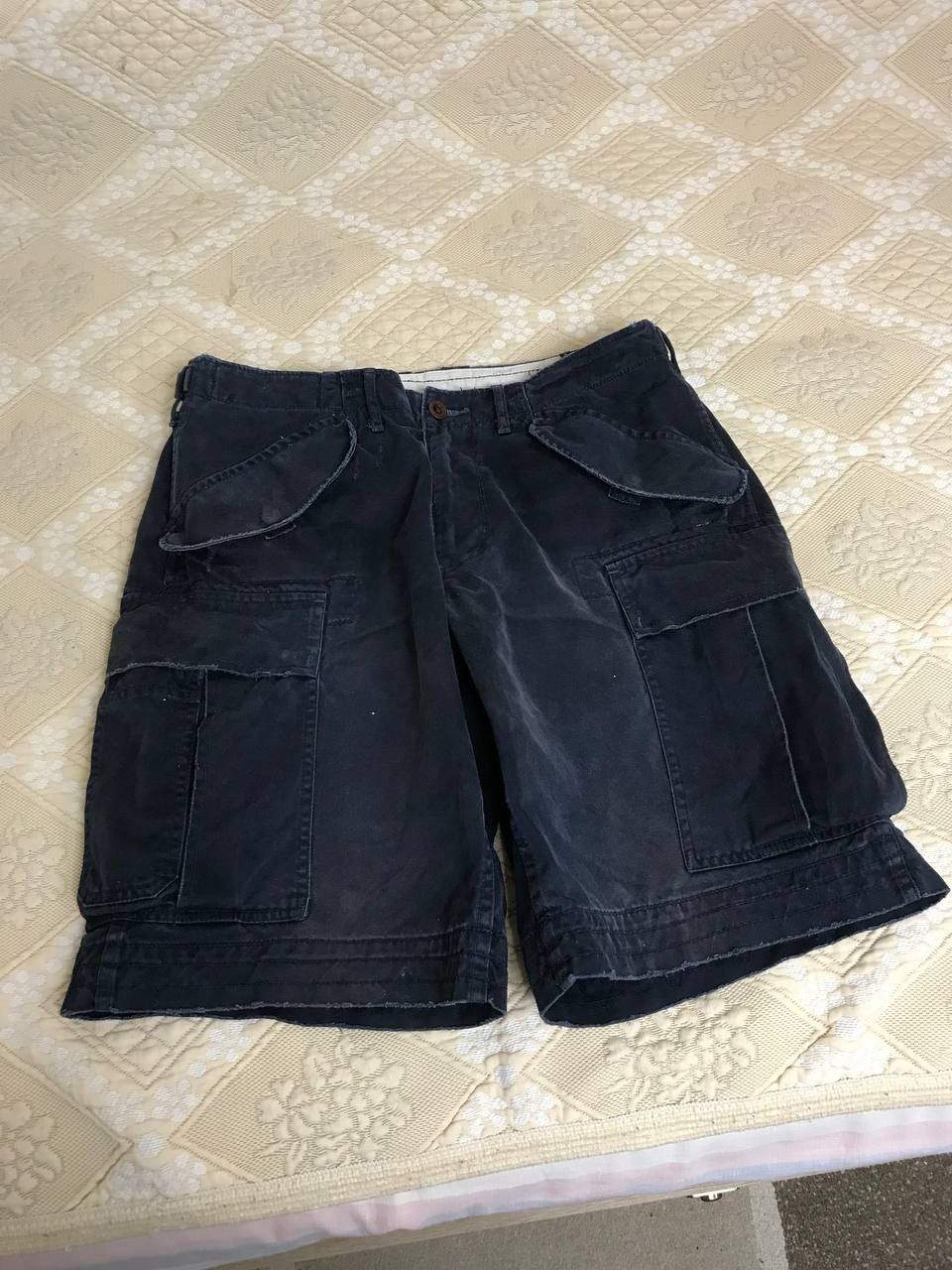 Polo Ralph Lauren 🔥 Polo Ralph Lauren Cargo Shorts Vintage Faded Pockets Y2K Size US 32 / EU 48 - 5 Thumbnail