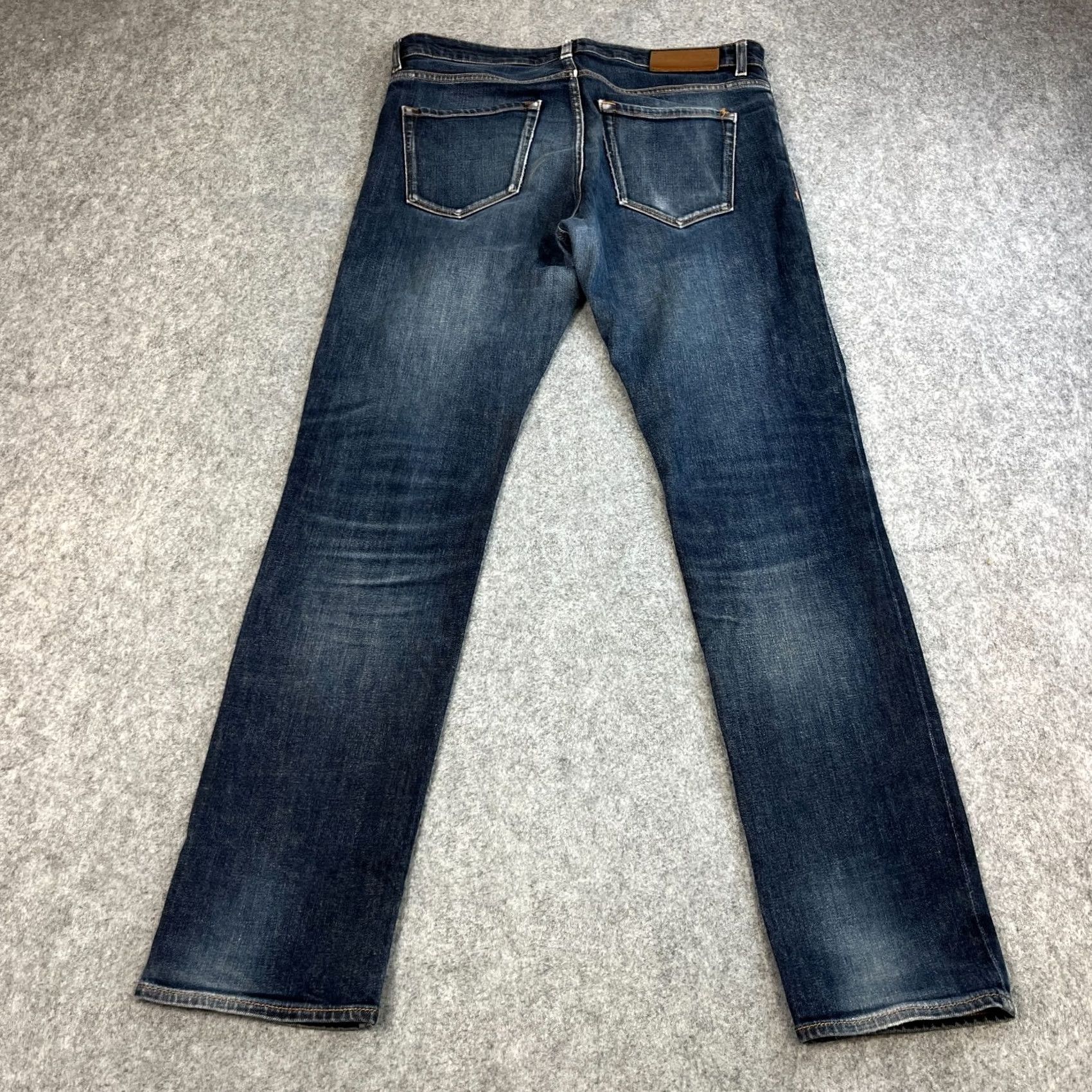 Hugo Boss HUGO BOSS Jeans Maine 3 32x32 Dark Wash Blue Tapered Slim 5-Pocket Denim Cotton Elastan Men Size US 32 / EU 48 - 2 Thumbnail