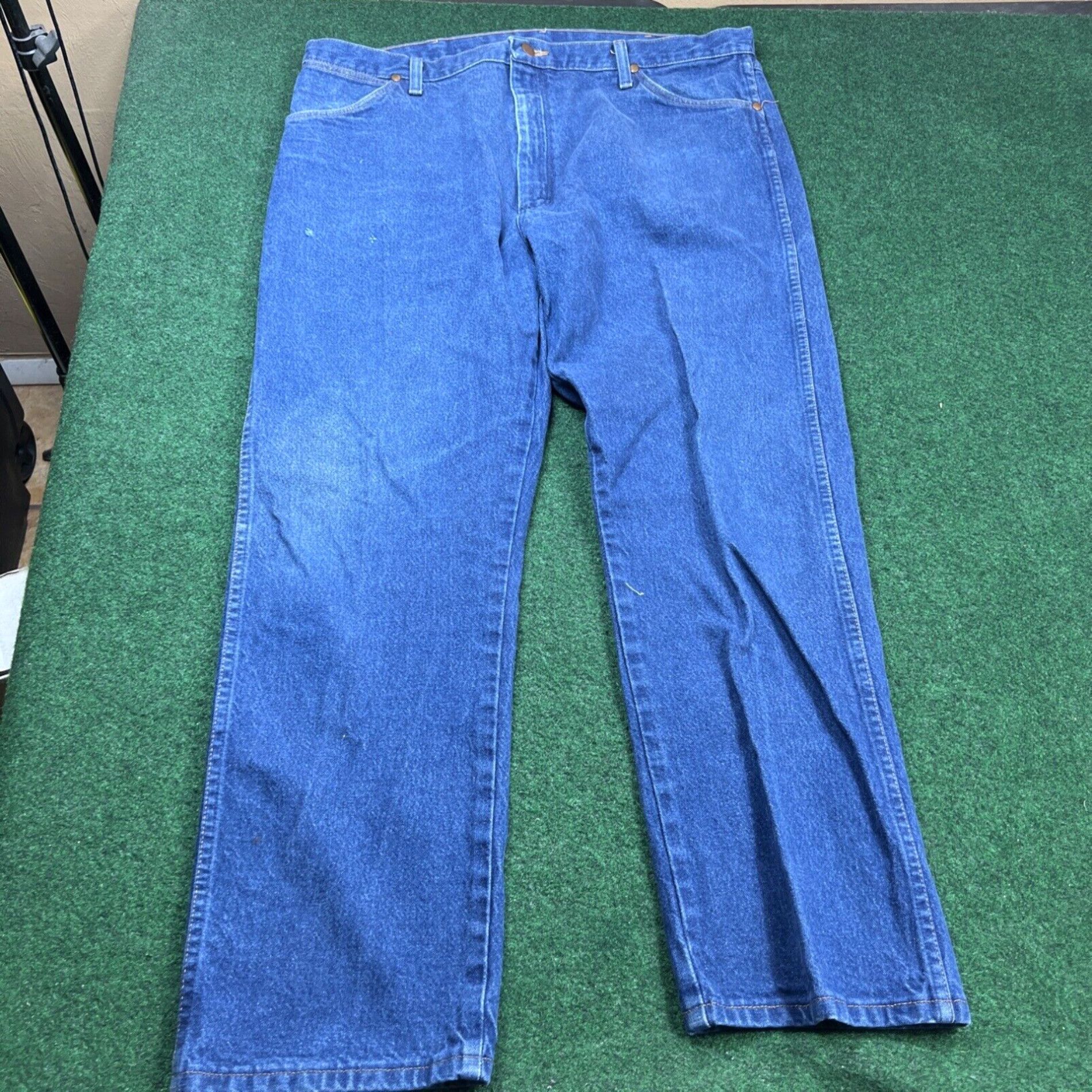 Wrangler Wrangler Men 936 Cowboy Cut Straight Blue Jeans Size 40x30 (39x29.5) Size US 40 / EU 56 - 4 Thumbnail