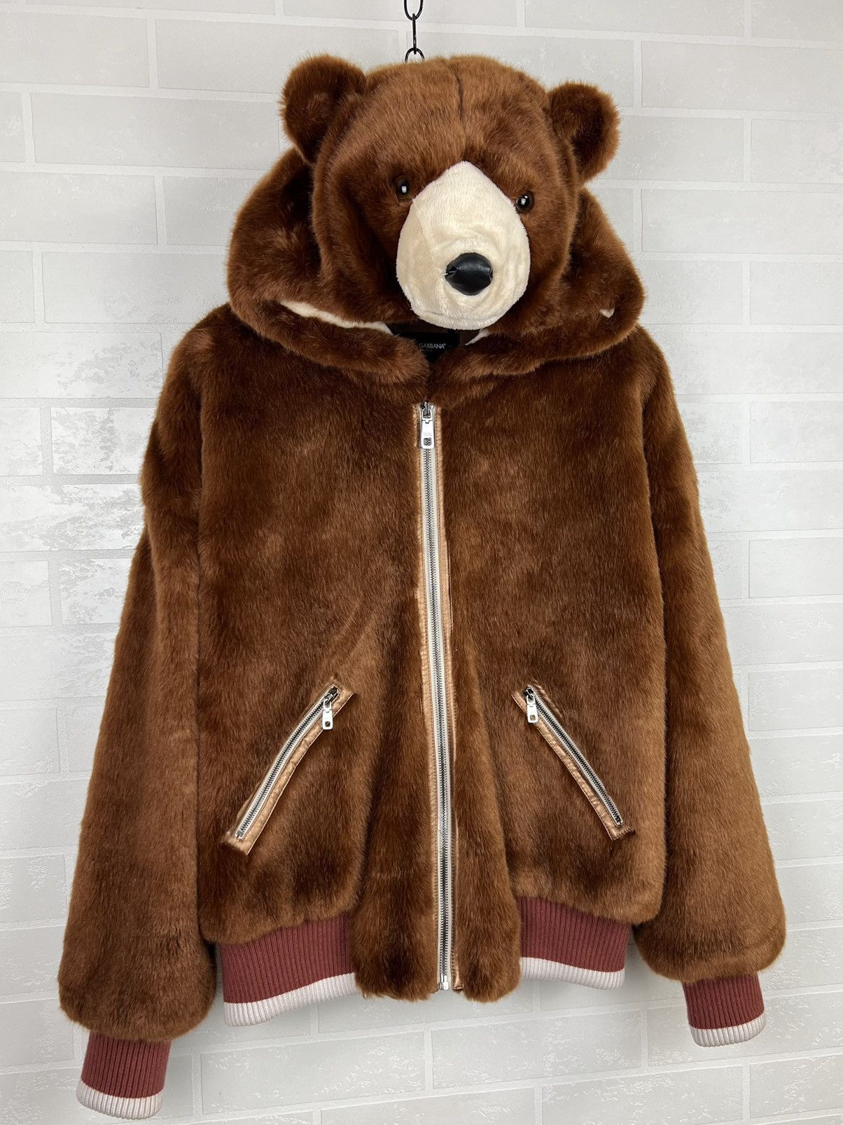 Dolce & Gabbana DOLCE&GABBANA Jacket Faux Fur Teddy Bear Hood DG Millennials Size US M / EU 48-50 / 2 - 2 Thumbnail
