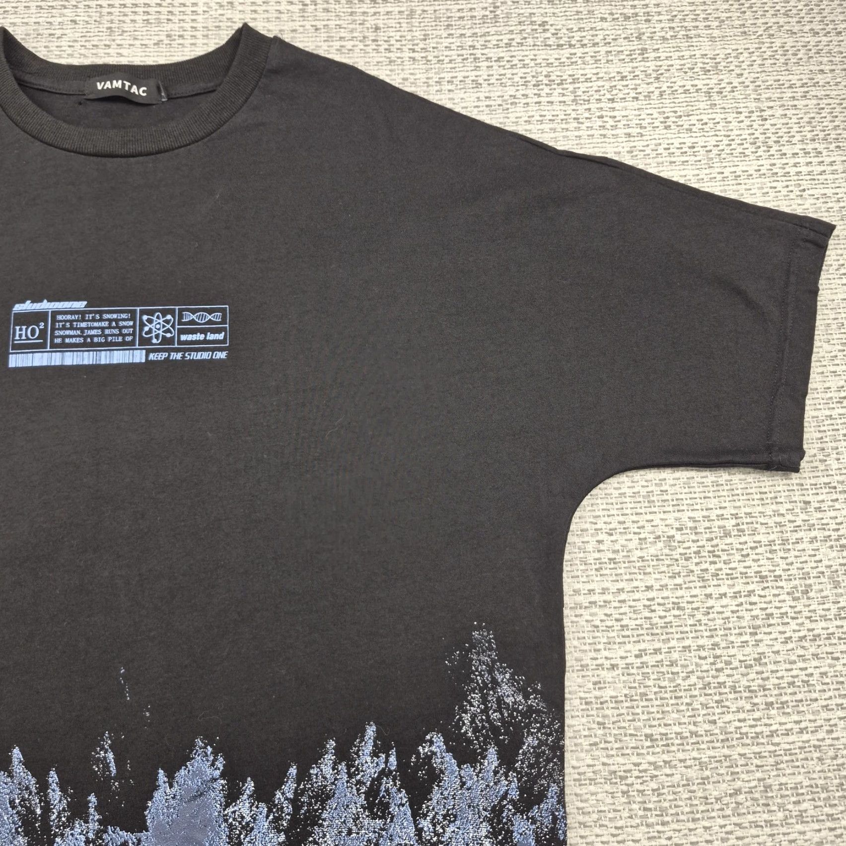 Vintage VAMTAC Shirt Mens 2XL Black - Graphic Tee Streetwear Shirt Mens 2XL Black VAMTAC Size US XXL / EU 58 / 5 - 3 Thumbnail
