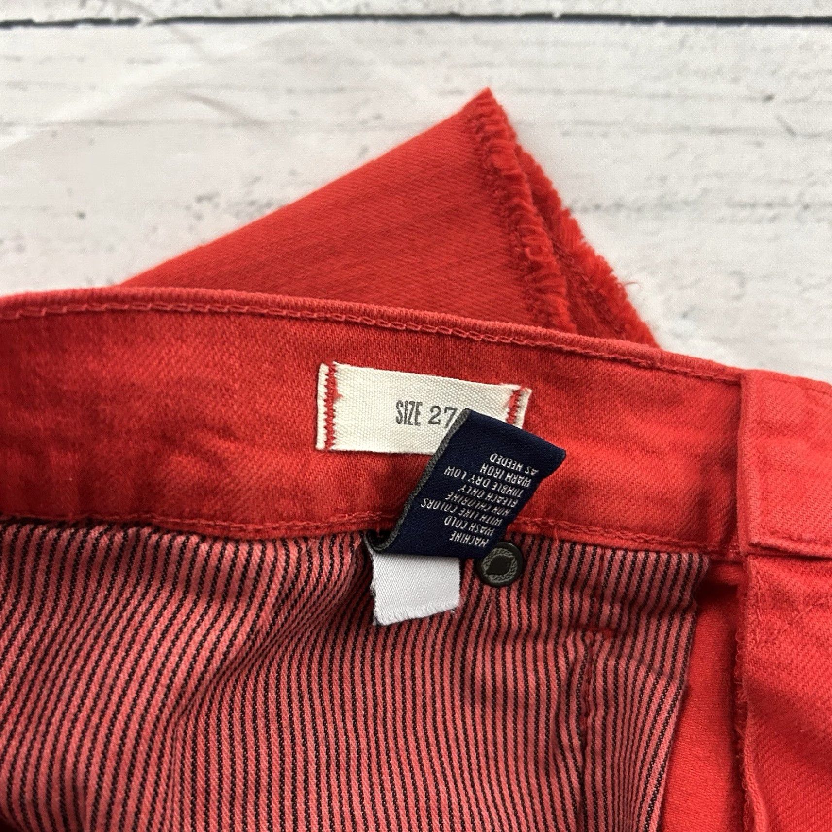 Madewell Madewell Denim Shorts Women 27 Red Denim Shorts Women 27 Red Size 27" / US 4 / IT 40 - 5 Thumbnail