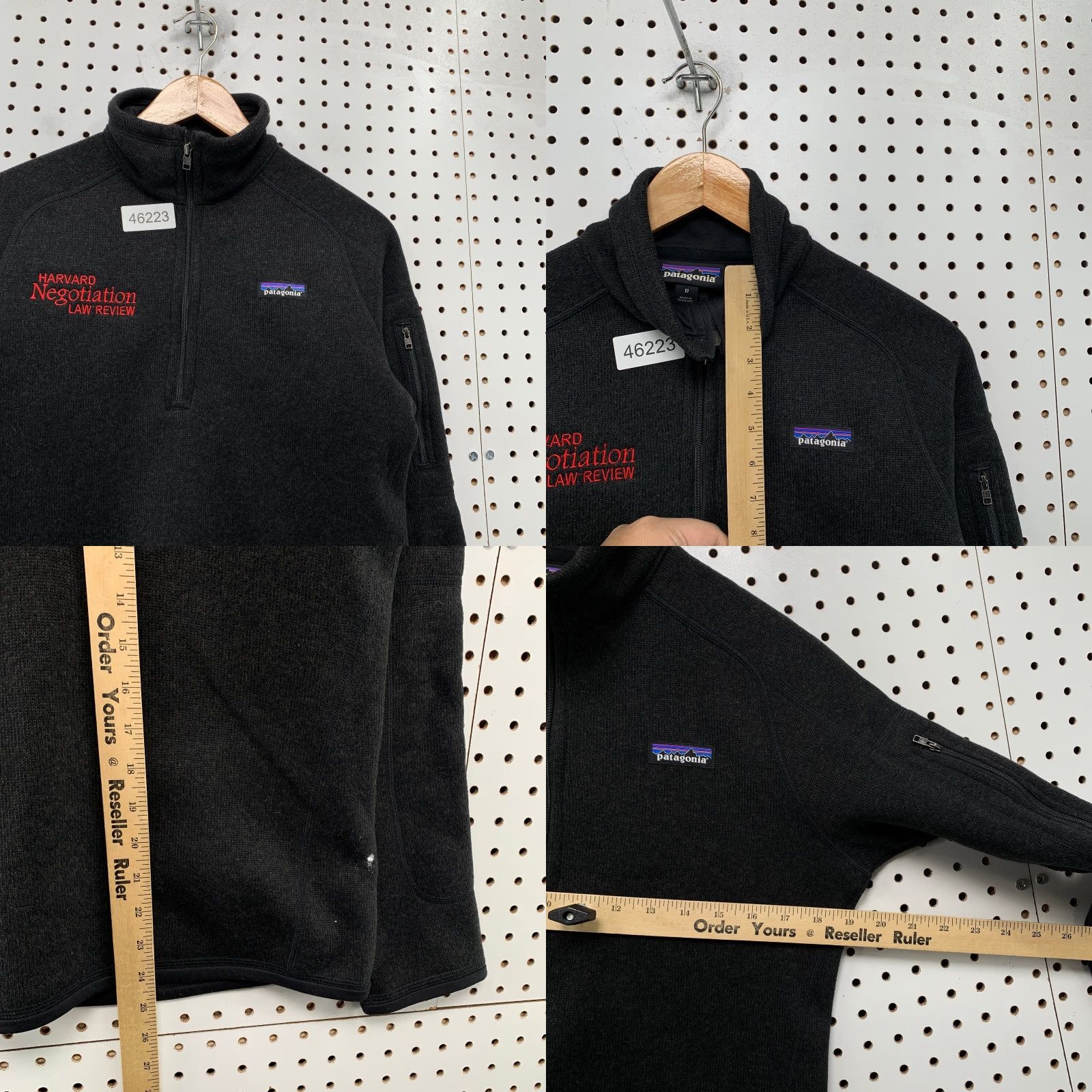 Patagonia Patagonia Better Sweater Pullover Womens Medium Black Harvard Negotiation Law Sweatshirt Pullover Size M / US 6-8 / IT 42-44 - 8 Thumbnail