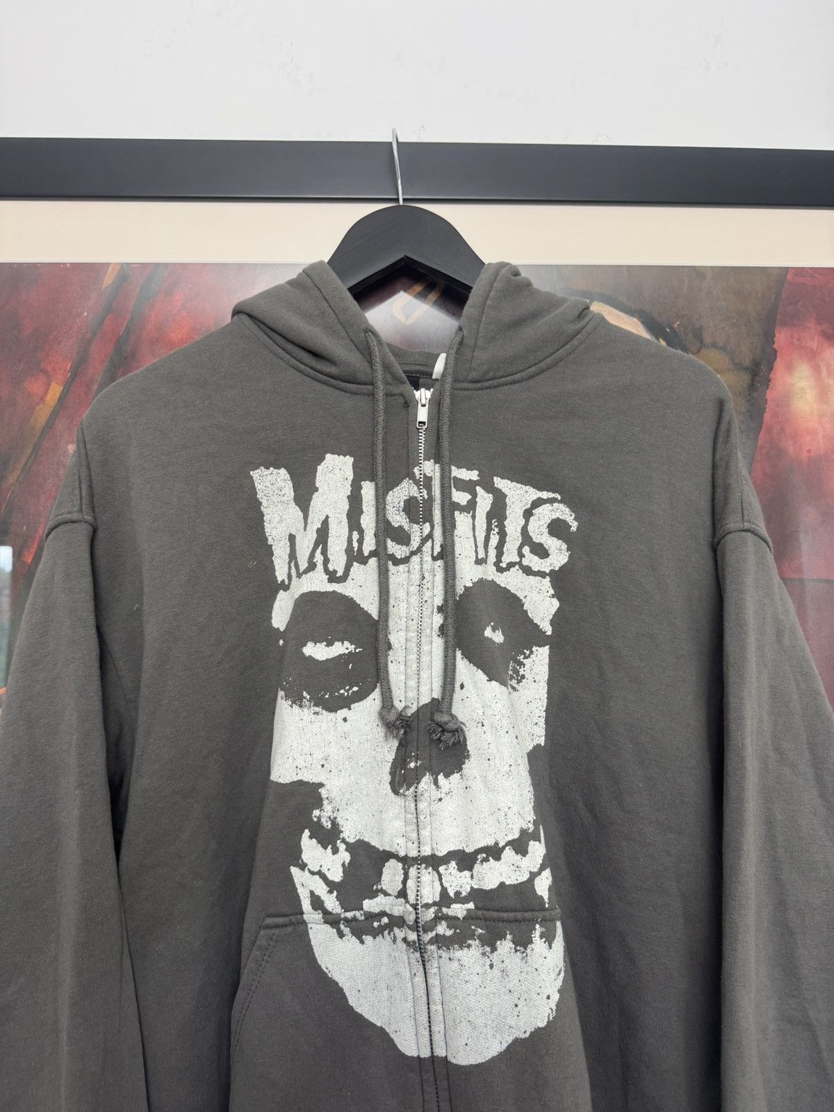 Band Tees Misfits Band Punk Rock Zip Hoodie Crimson Ghost H&m m Rare Size US M / EU 48-50 / 2 - 2 Thumbnail