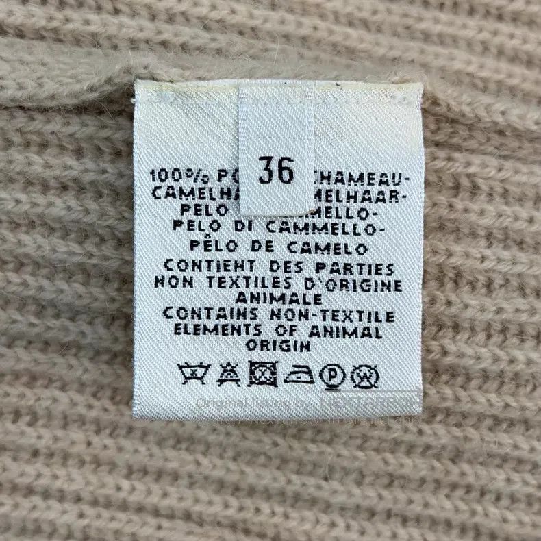 Hermes Hermes Camel Vertical Stripe Cashmere Sweater Size XS / US 0-2 / IT 36-38 - 6 Thumbnail