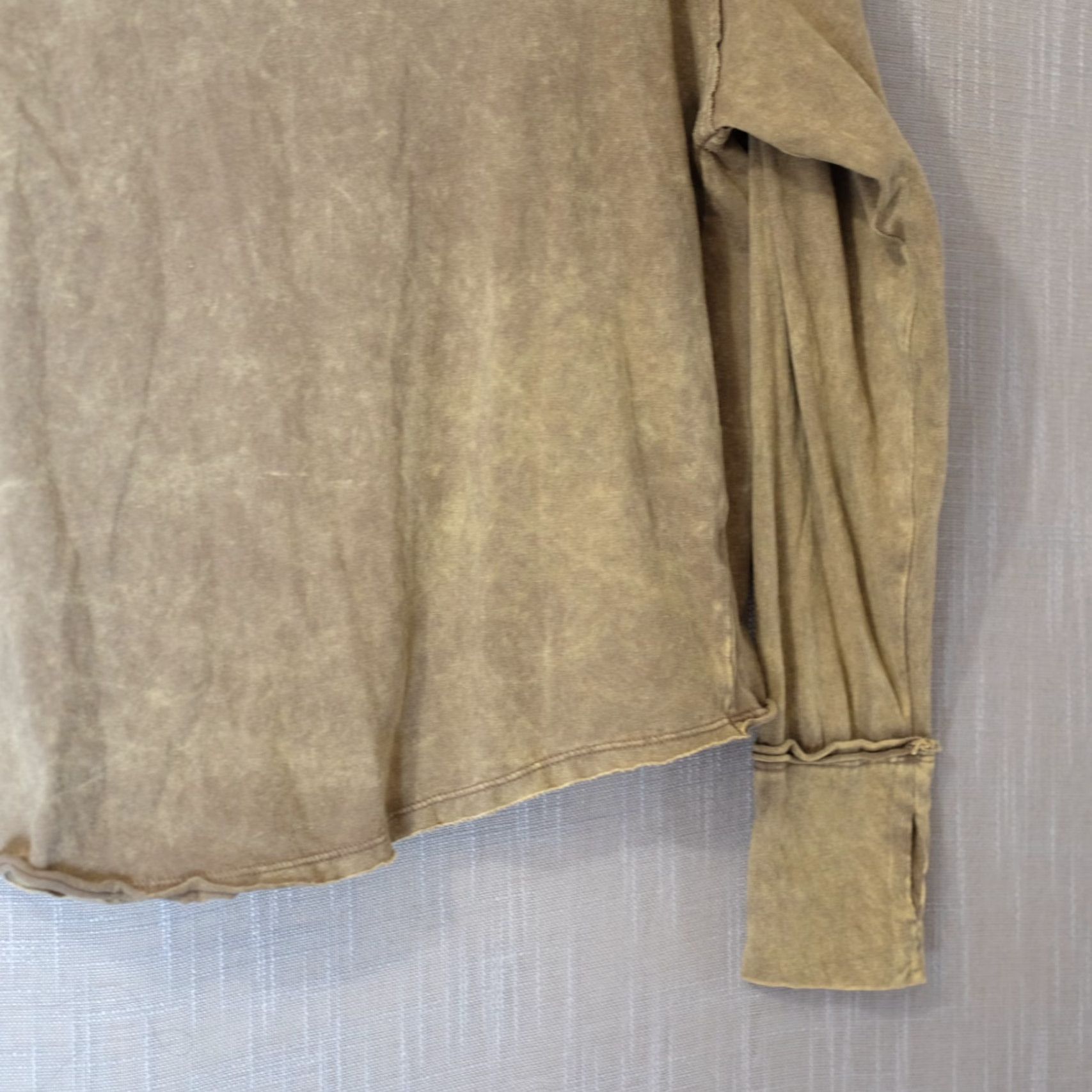 Vintage Zenana Oversized Top Brown Lightweight Thumbholes Women S #A16-2 Size S / US 4 / IT 40 - 4 Thumbnail