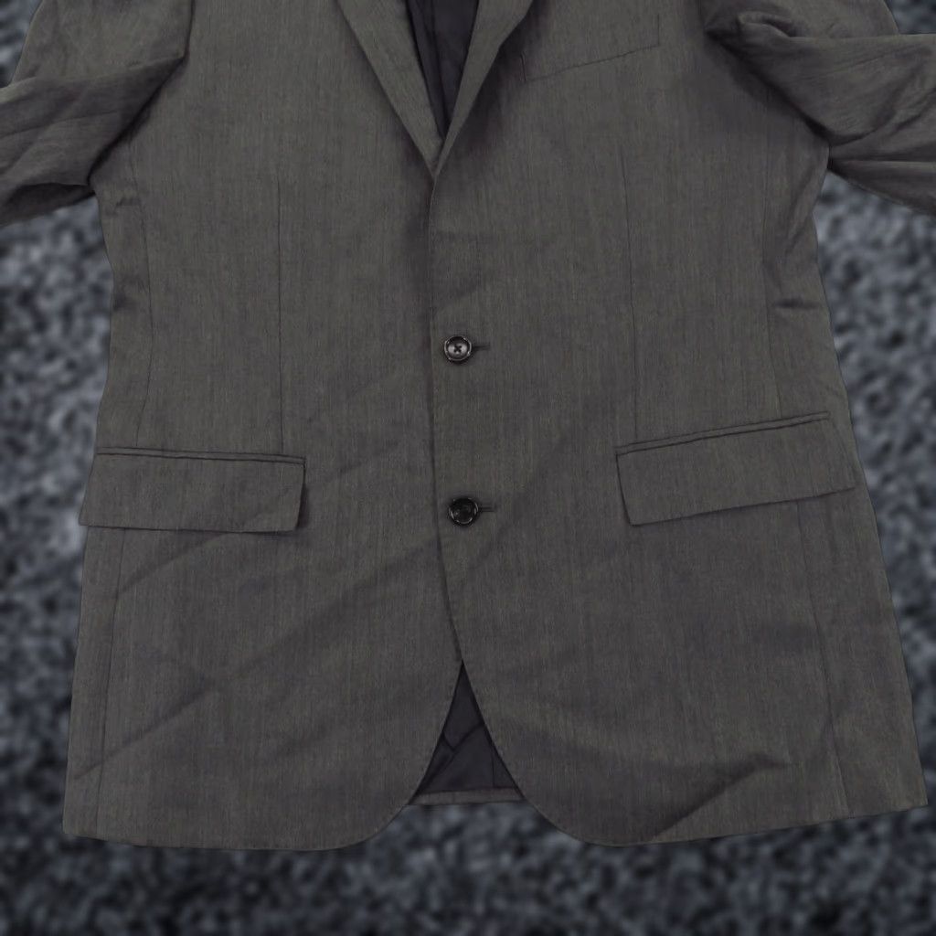 J.Crew J. Crew Jacket Men 42L Ludlow Charcoal Herringbone Italian Wool Blazer Sport Coat Size 42R - 1 Thumbnail