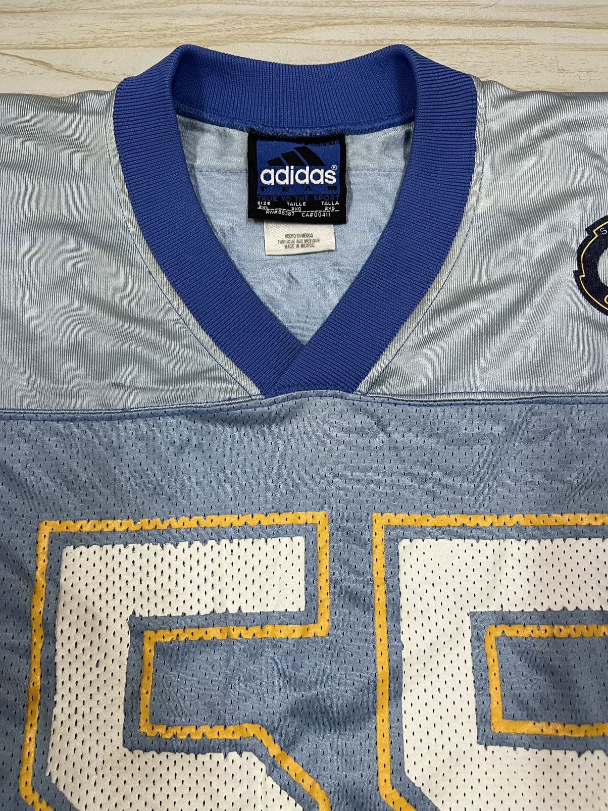 Vintage Adidas 00s Chargers San Diego Seau Vintage Jersey Size US XXL / EU 58 / 5 - 7 Thumbnail