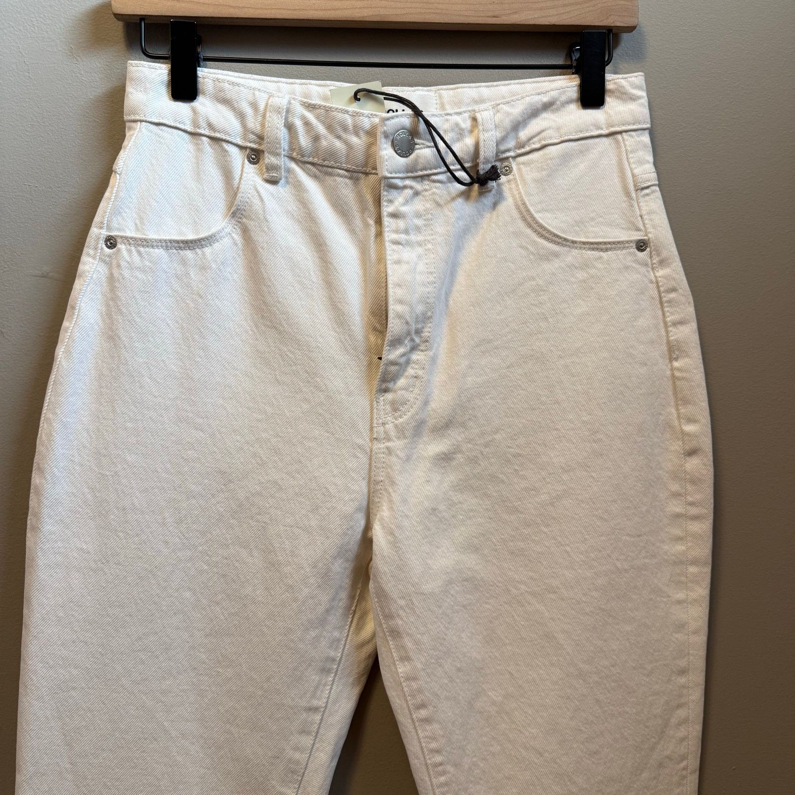 Rolla's Rolla’s Size 27 Dusters High Rise Straight Jean in White New Size 27" / US 4 / IT 40 - 2 Thumbnail