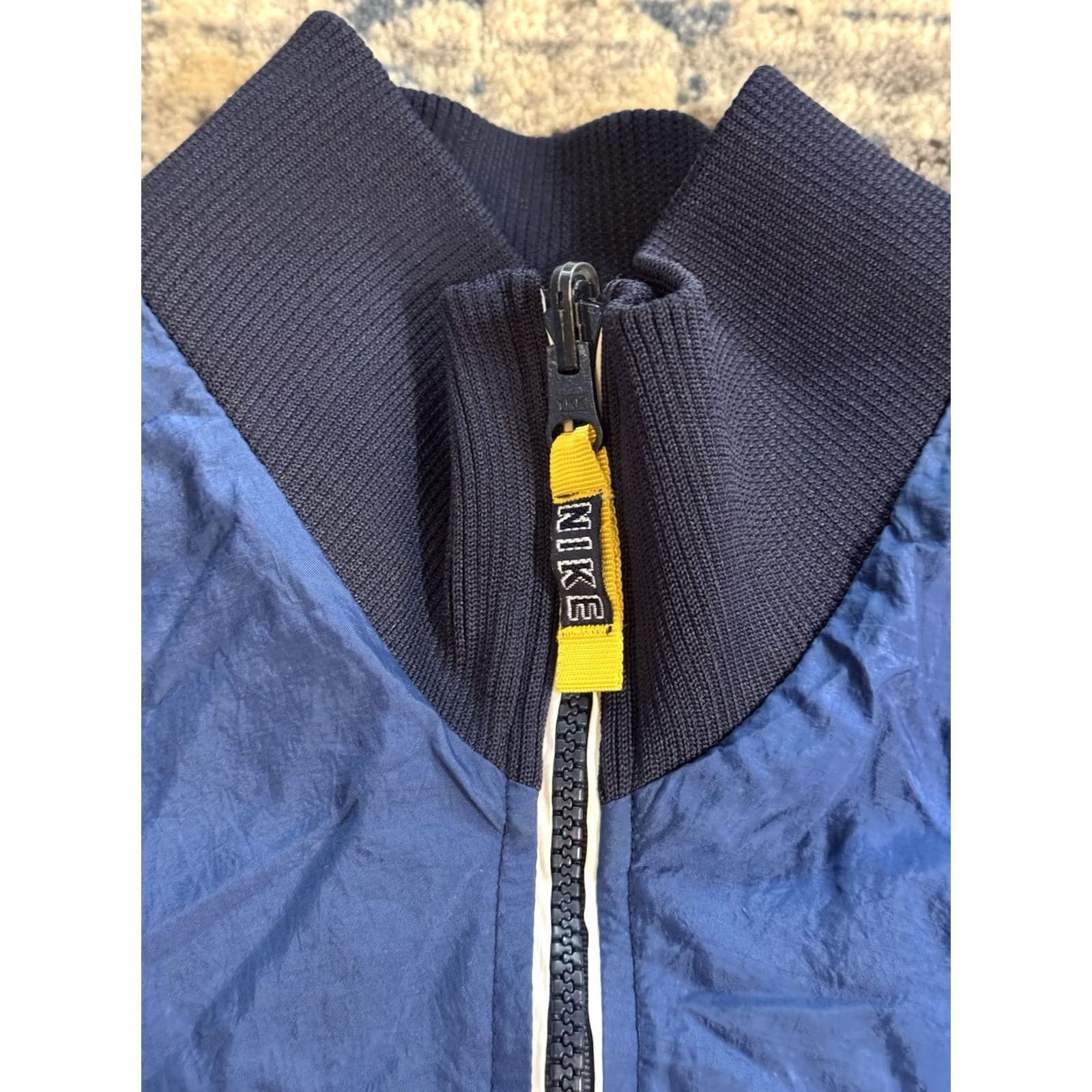 Nike VINTAGE Nike Jacket Windbreaker 1/4 Zip Pullover Reversible Sz M Blue Yellow 90s Mens Size US M / EU 48-50 / 2 - 3 Thumbnail