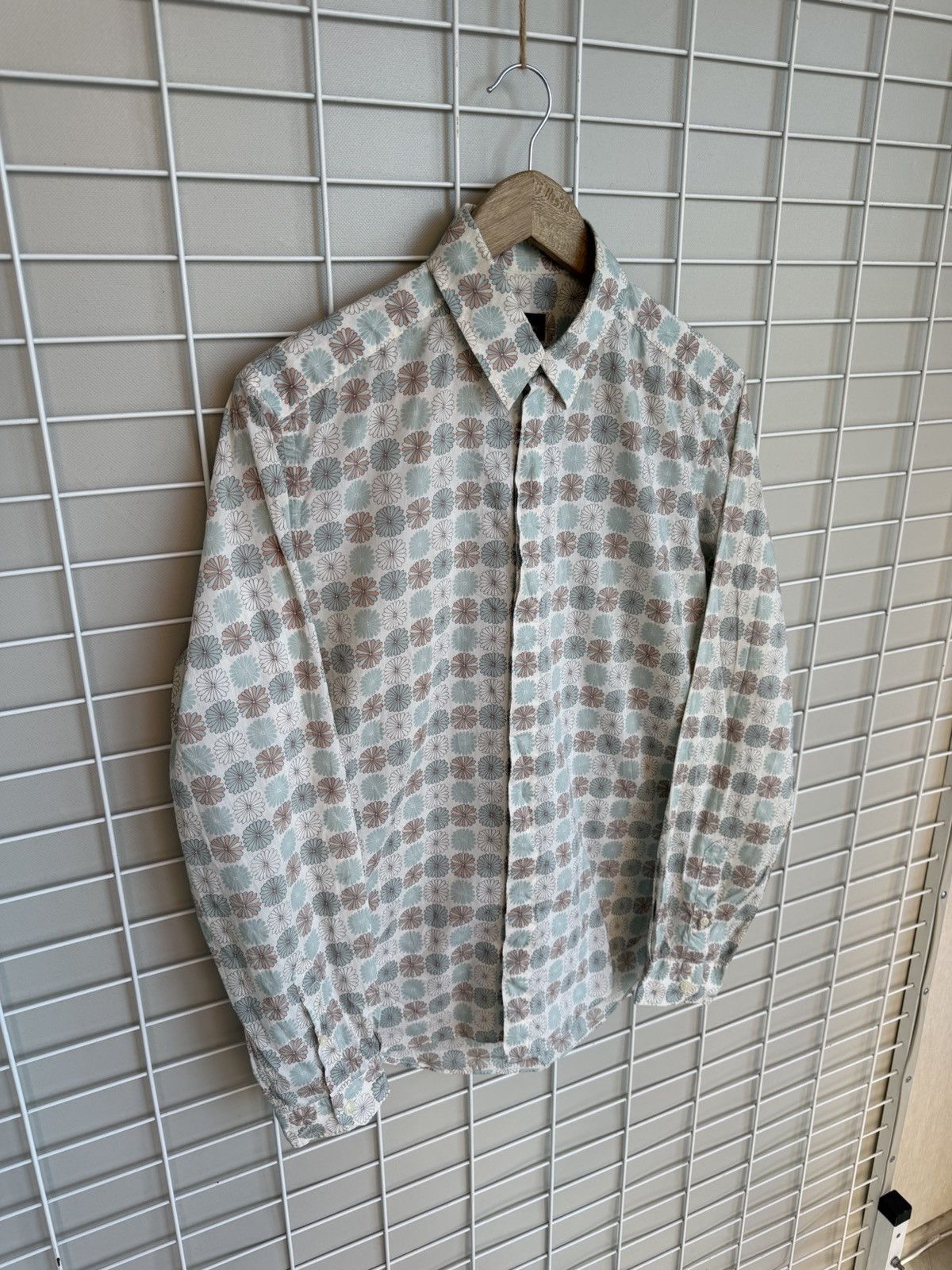 Mulberry Mulberry Geometric Floral Print Button Shirt Mens Size S Size US S / EU 44-46 / 1 - 5 Thumbnail