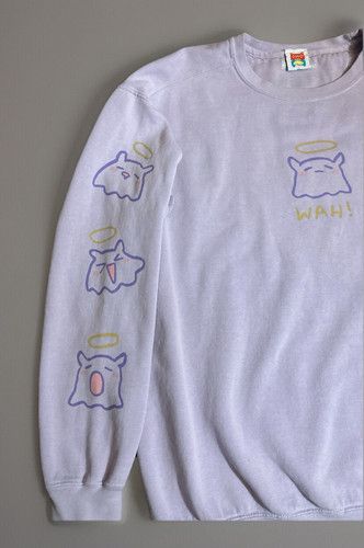 Designer × OMOCAT Hololive x OMOCAT Ina'nis Wah! Sweater Crewneck Sweatshirt Size US L / EU 52-54 / 3 - 5 Thumbnail