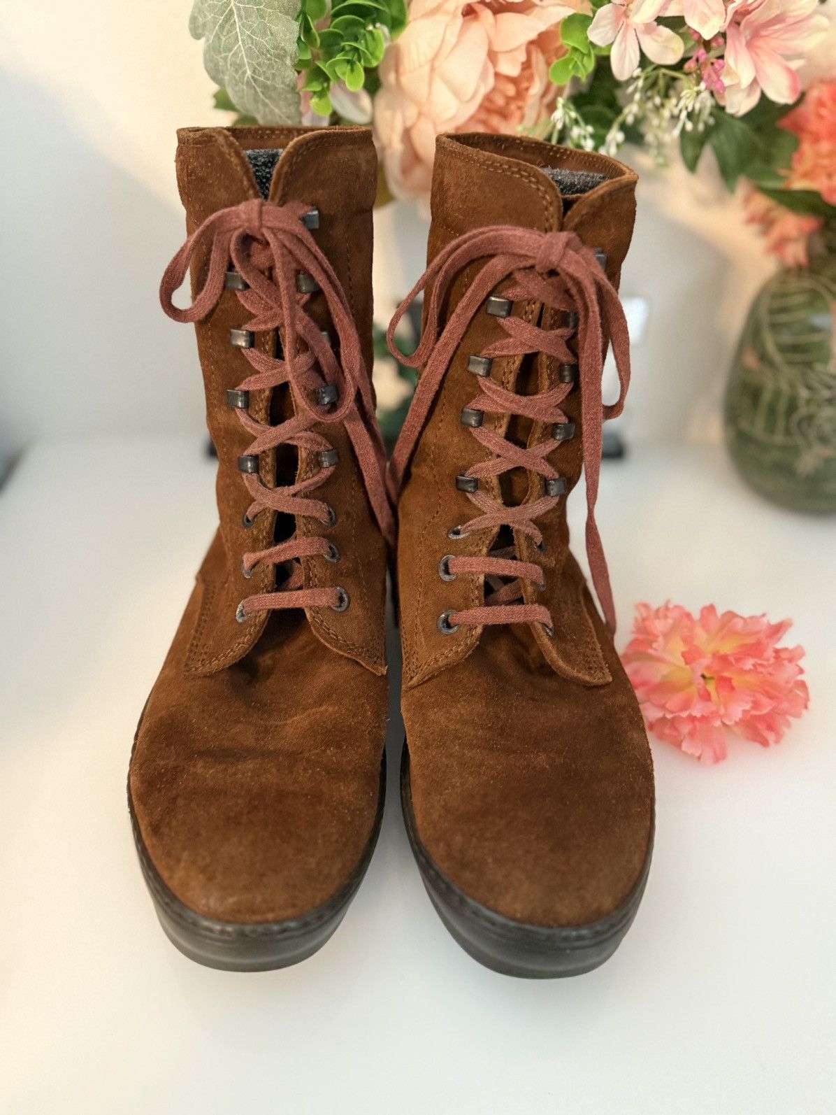 Tod's Tod’s Rubber Soled Suede Boots Brown Size 37/7 Boho Vintage Size US 7 / IT 37 - 2 Thumbnail
