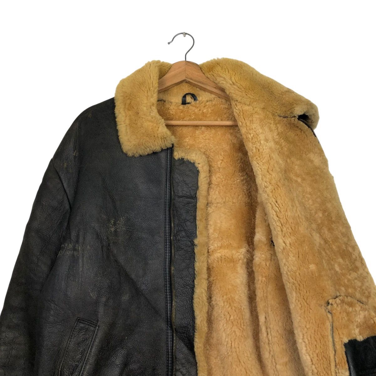 Canterbury of New Zealand 🔥VINTAGE GENUINE LEATHER JACKET SHEARLING CANTERBURY Size US M / EU 48-50 / 2 - 14 Thumbnail